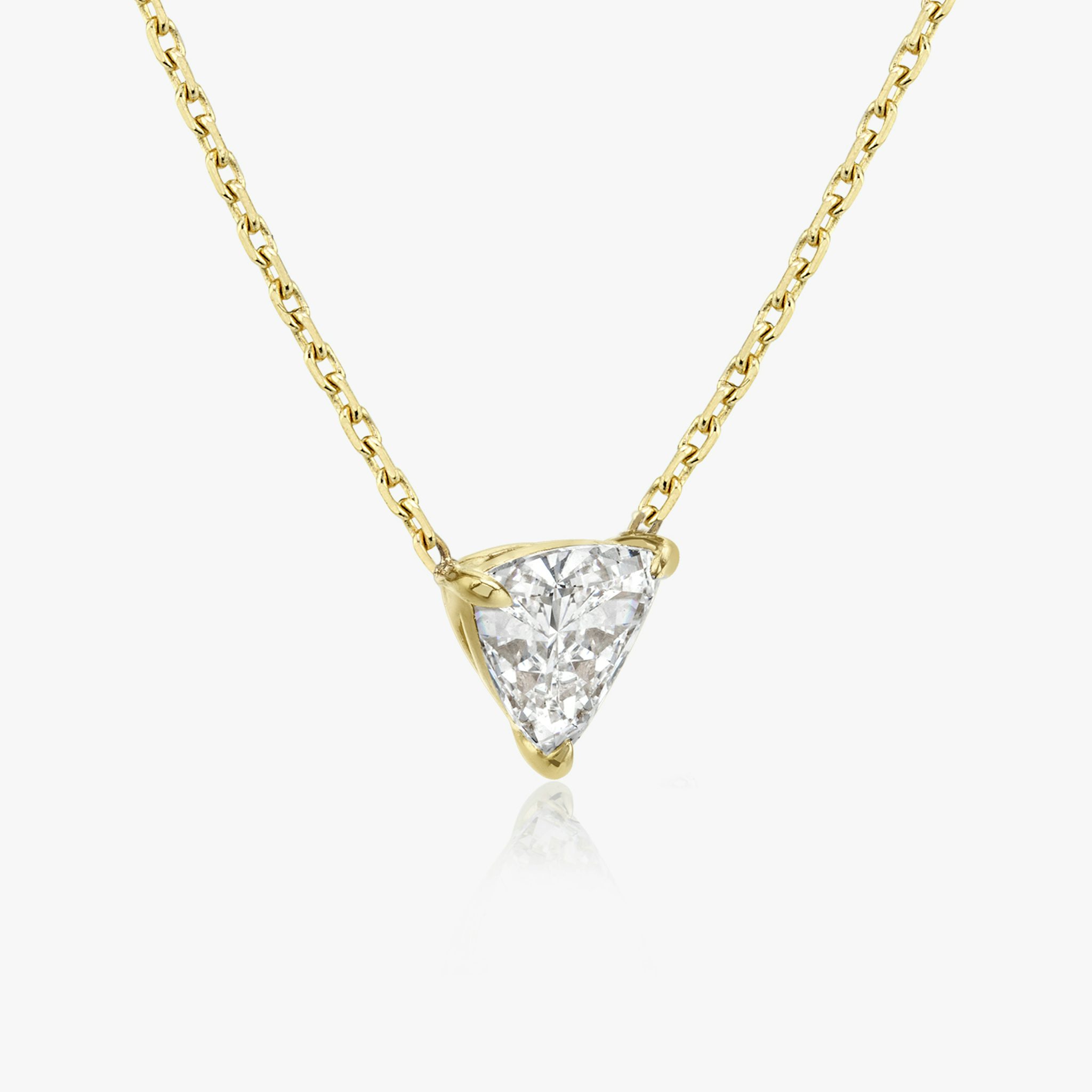 VRAI Solitaire Necklace | Trillion | 14k | Yellow Gold | caratWeight: other