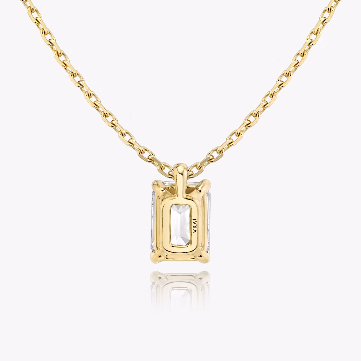 VRAI Solitaire Pendant | Emerald | 14k | Yellow Gold | caratWeight: other