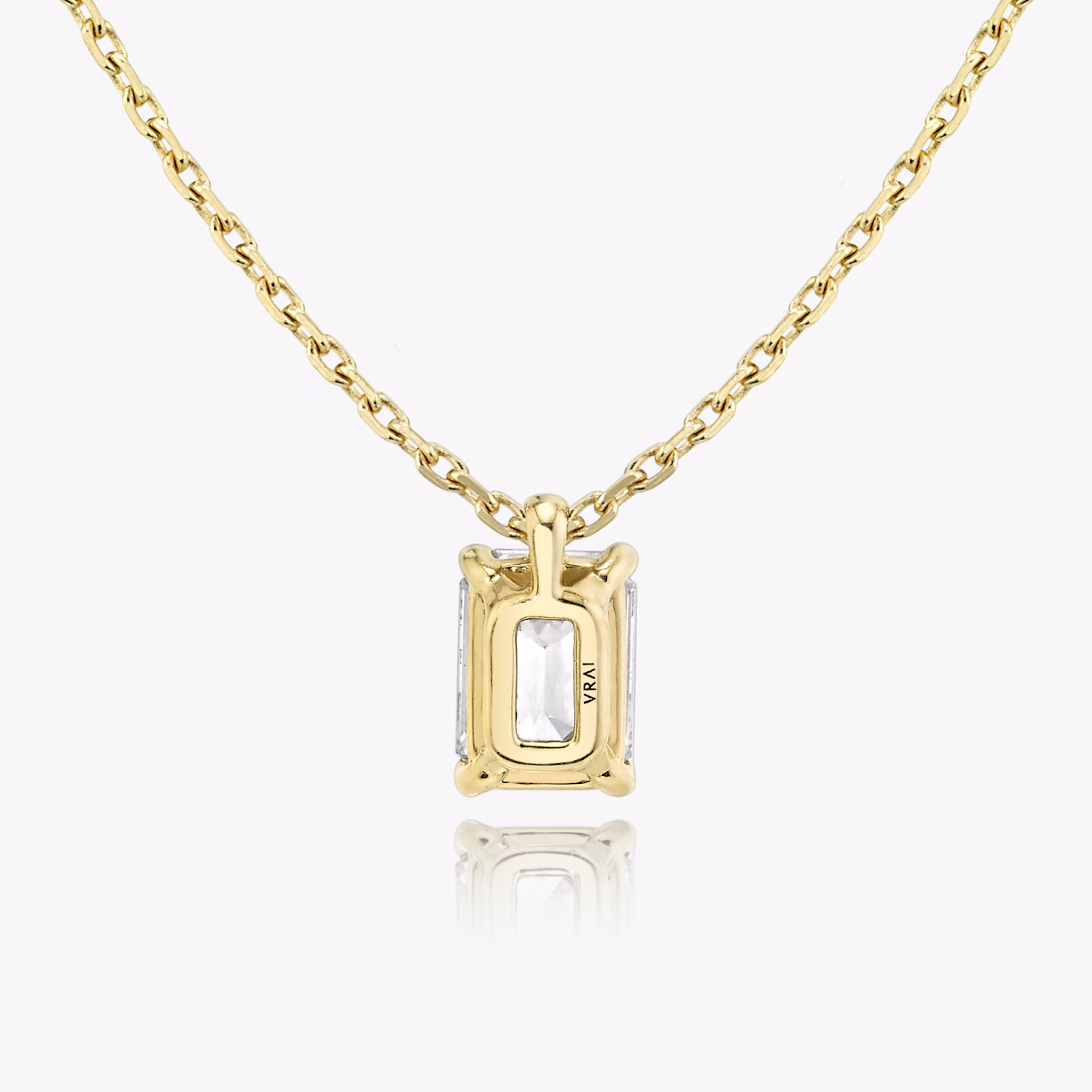 VRAI Solitaire Pendant | Emerald | 14k | Yellow Gold | caratWeight: other