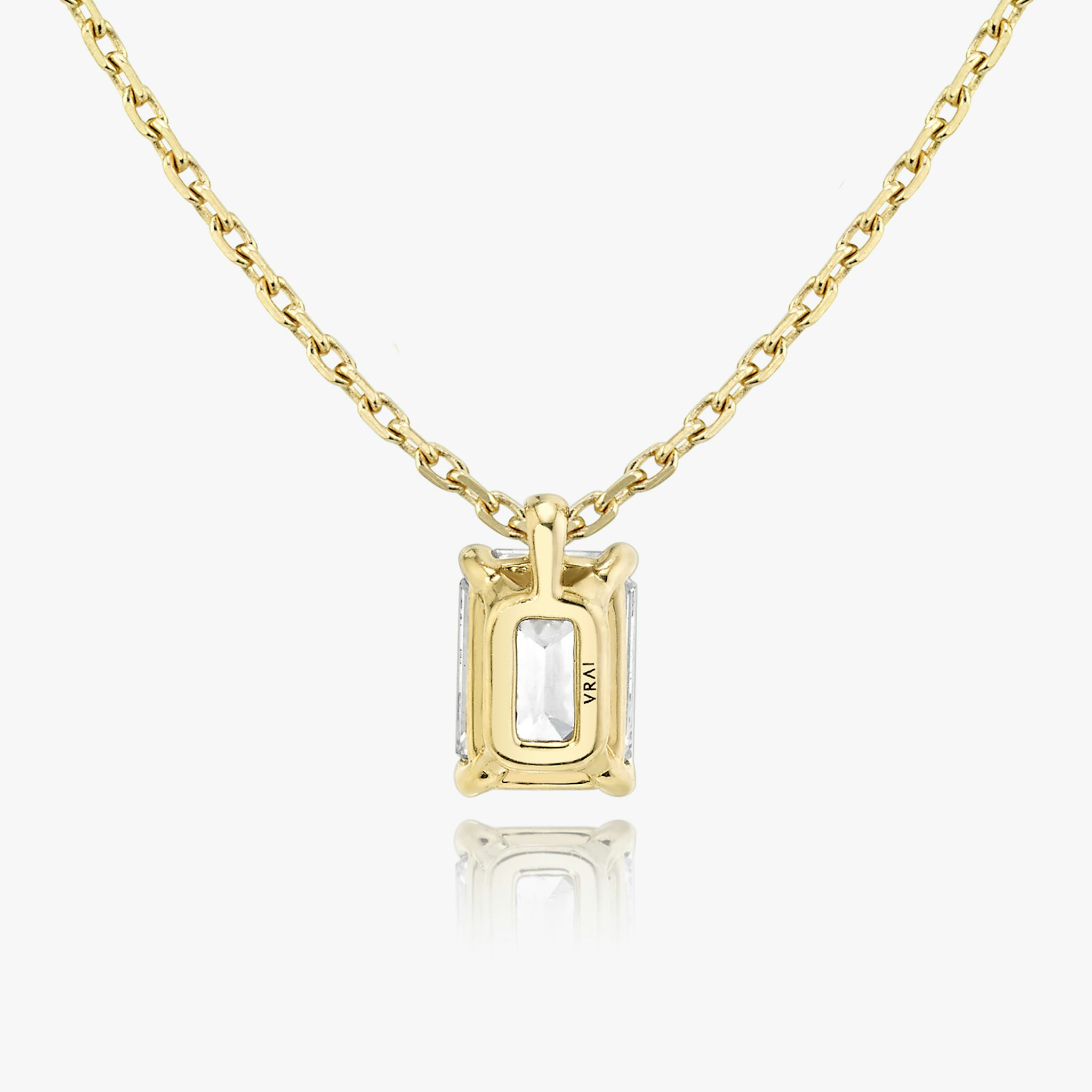 VRAI Solitaire Pendant | Emerald | 14k | Yellow Gold | caratWeight: other