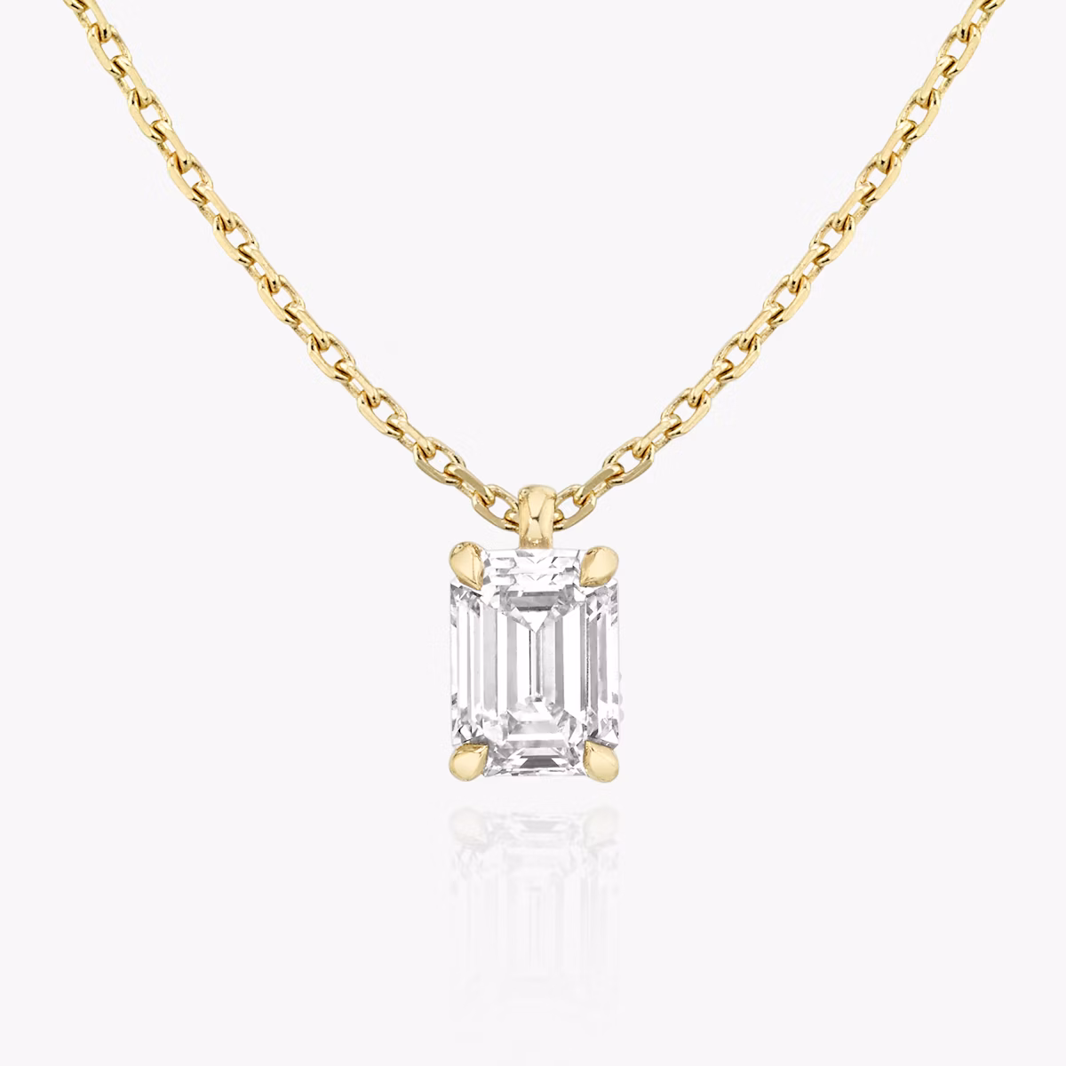 VRAI Solitaire Pendant | Emerald | 14k | Yellow Gold | caratWeight: other