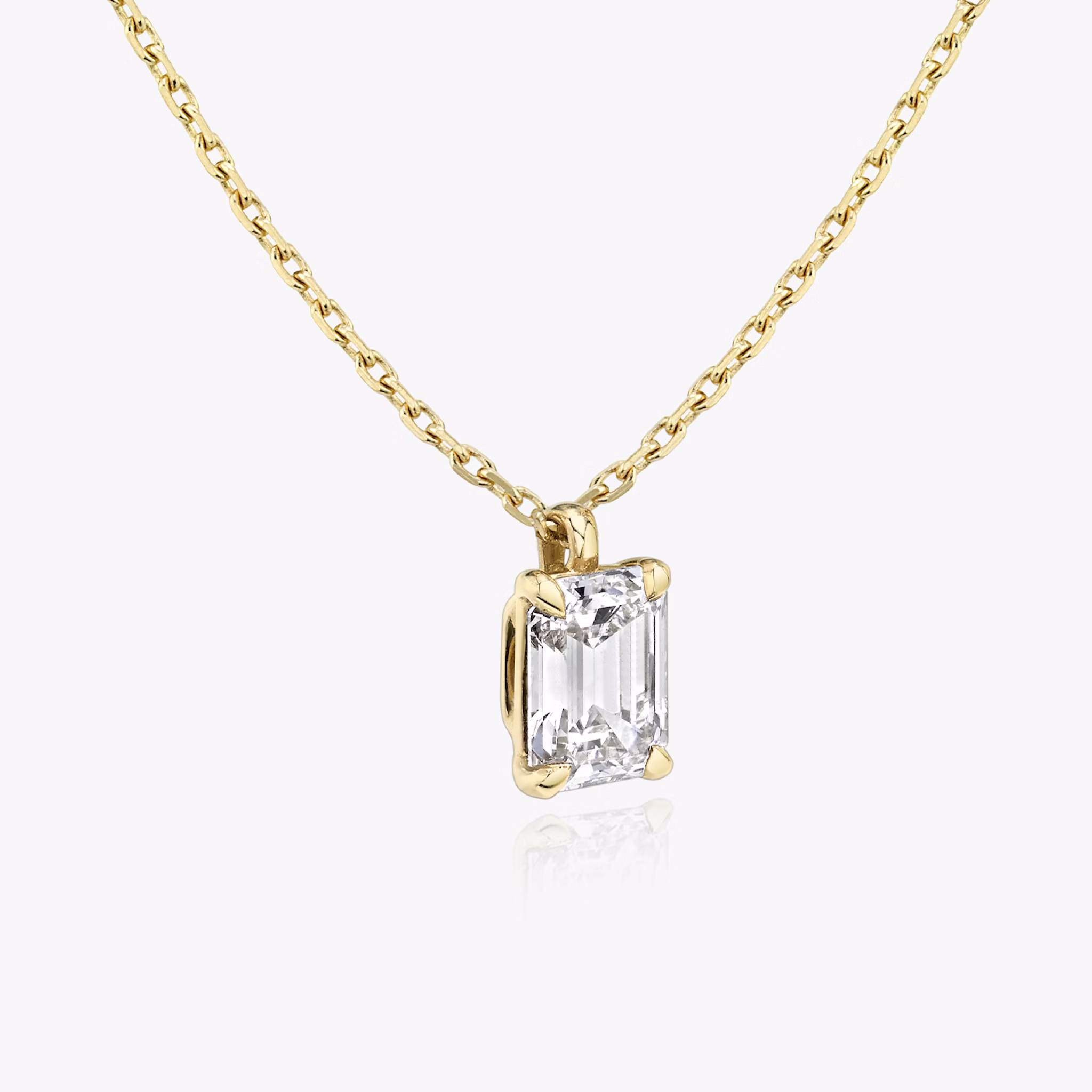 VRAI Solitaire Pendant | Emerald | 14k | Yellow Gold | caratWeight: other