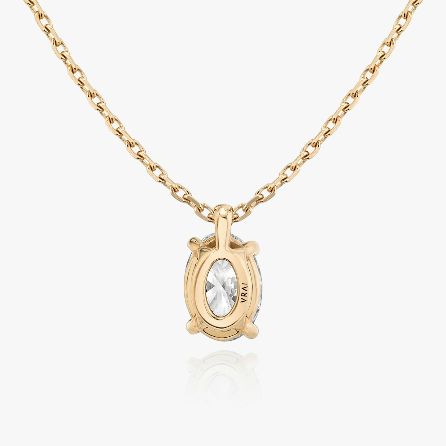 VRAI Solitaire Pendant | Oval | 14k | Rose Gold | caratWeight: other