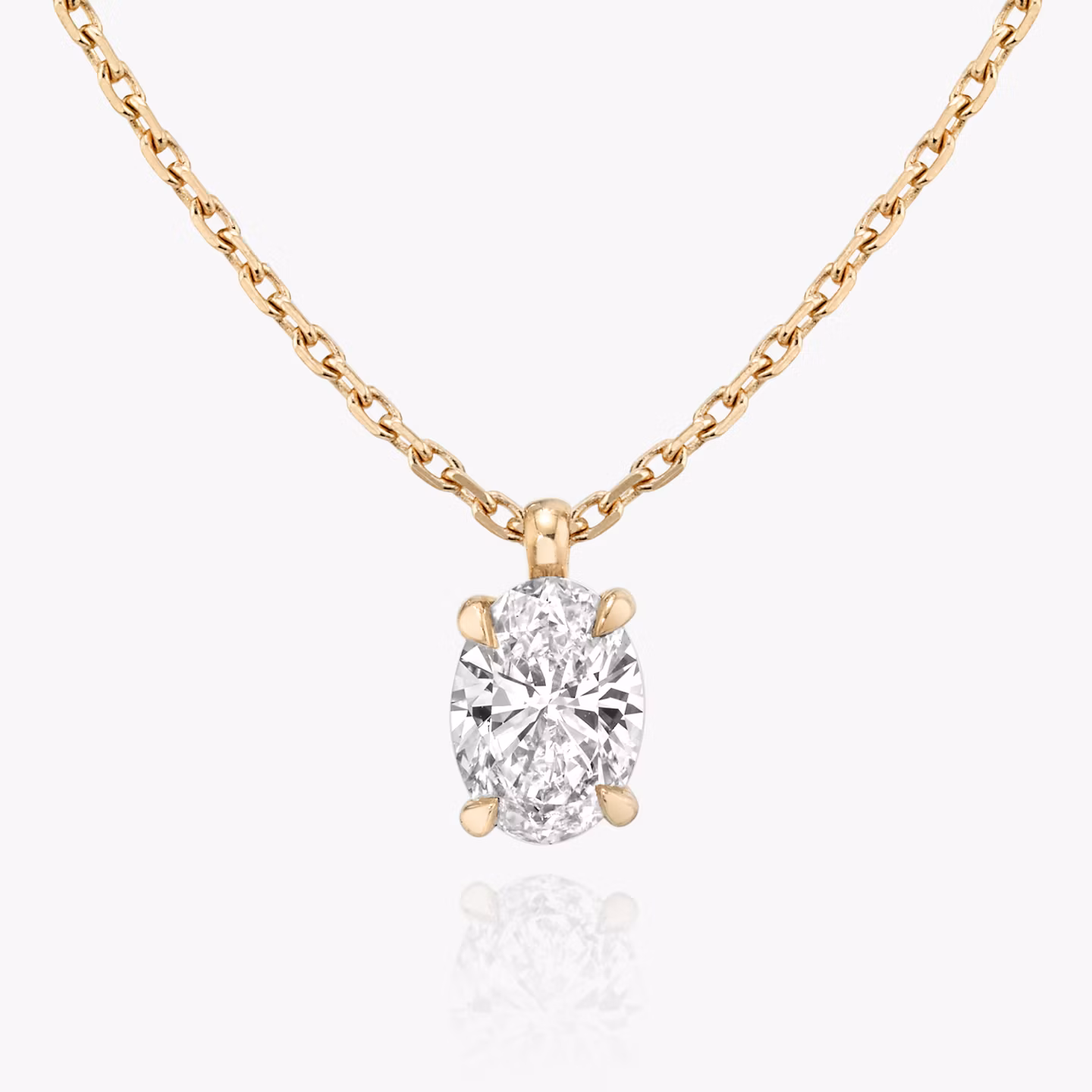VRAI Solitaire Pendant | Oval | 14k | Rose Gold | caratWeight: other