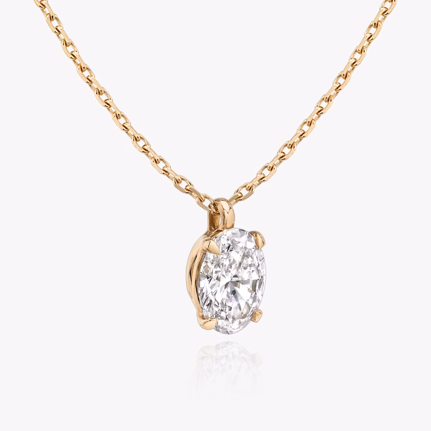 VRAI Solitaire Pendant | Oval | 14k | Rose Gold | caratWeight: other