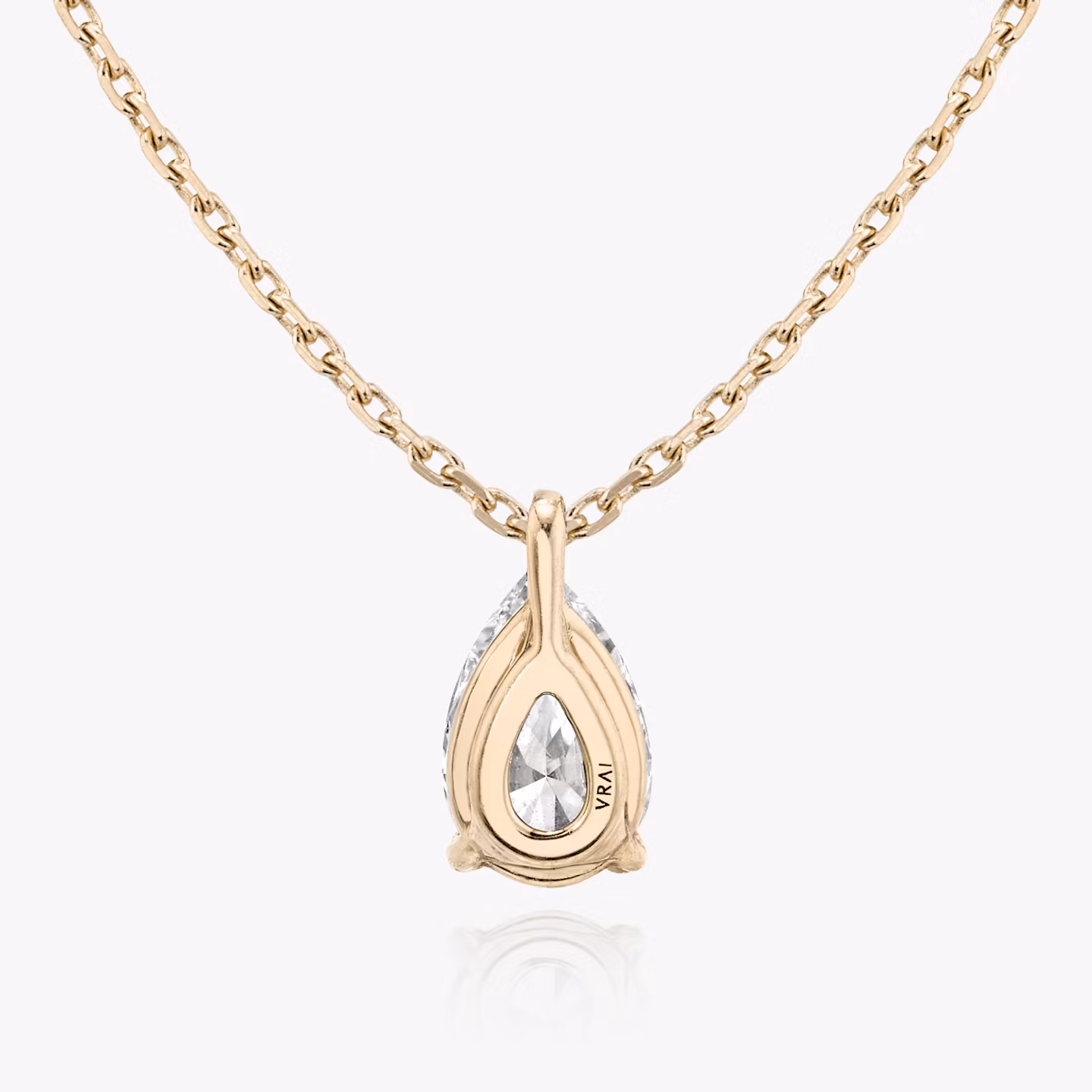 VRAI Solitär Anhänger | Tropfen | 14k | Roségold | caratWeight: 0.25ct