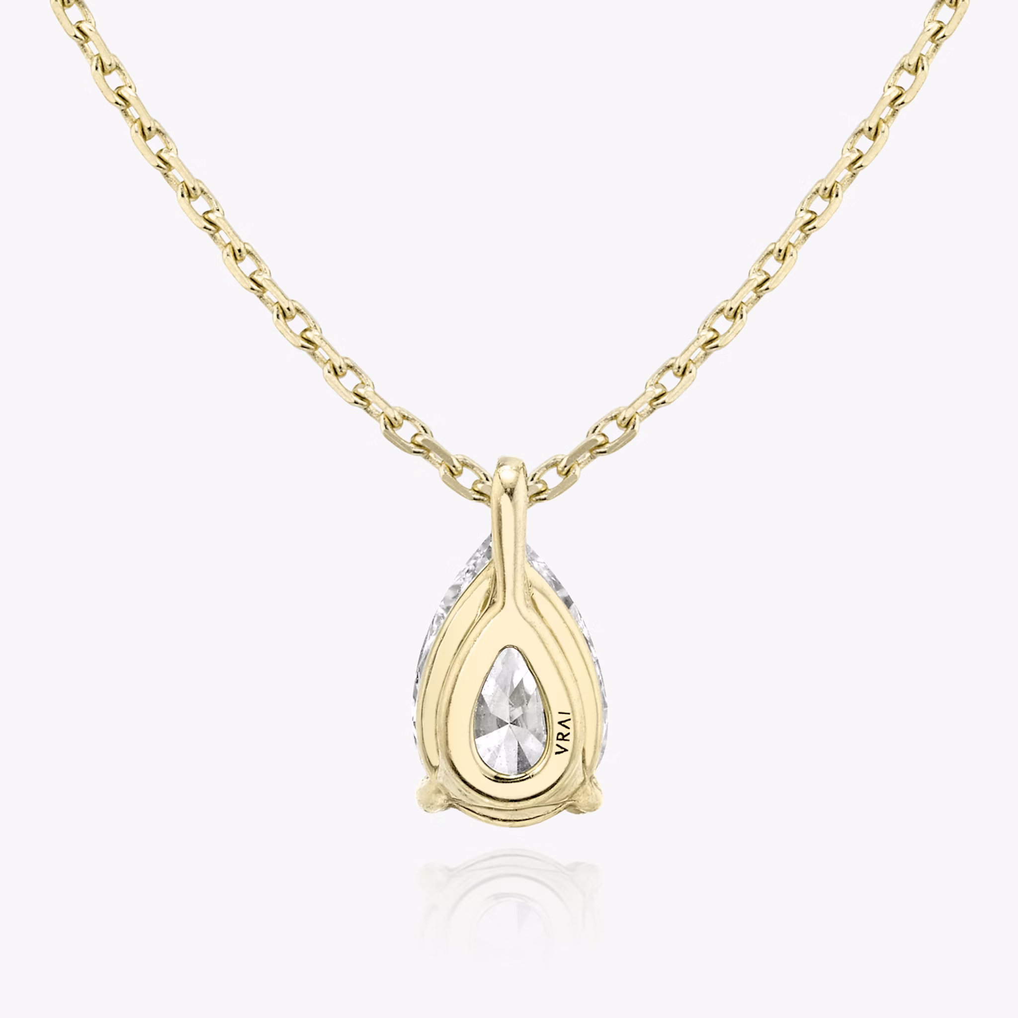 VRAI Solitaire Pendant | Pear | 14k | Yellow Gold | caratWeight: other