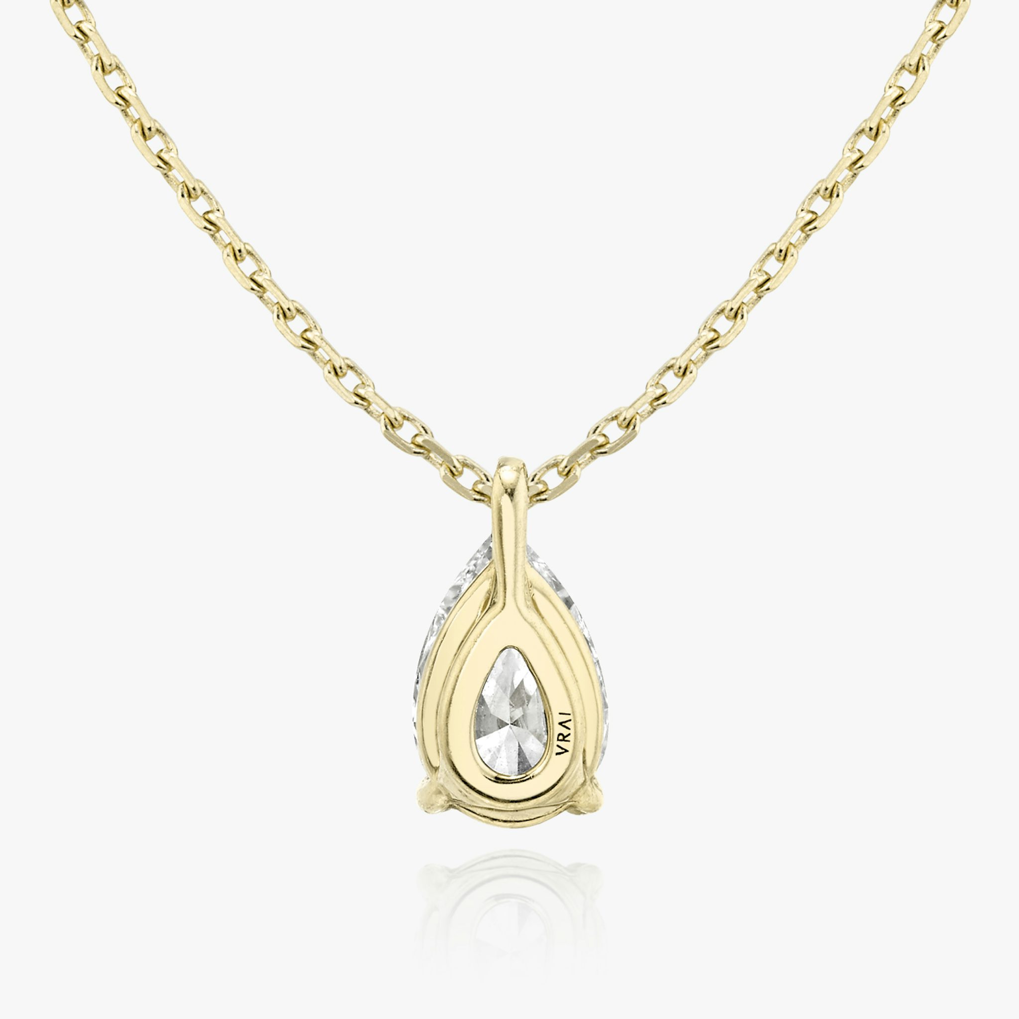 VRAI Solitaire Pendant | Pear | 14k | Yellow Gold | caratWeight: other