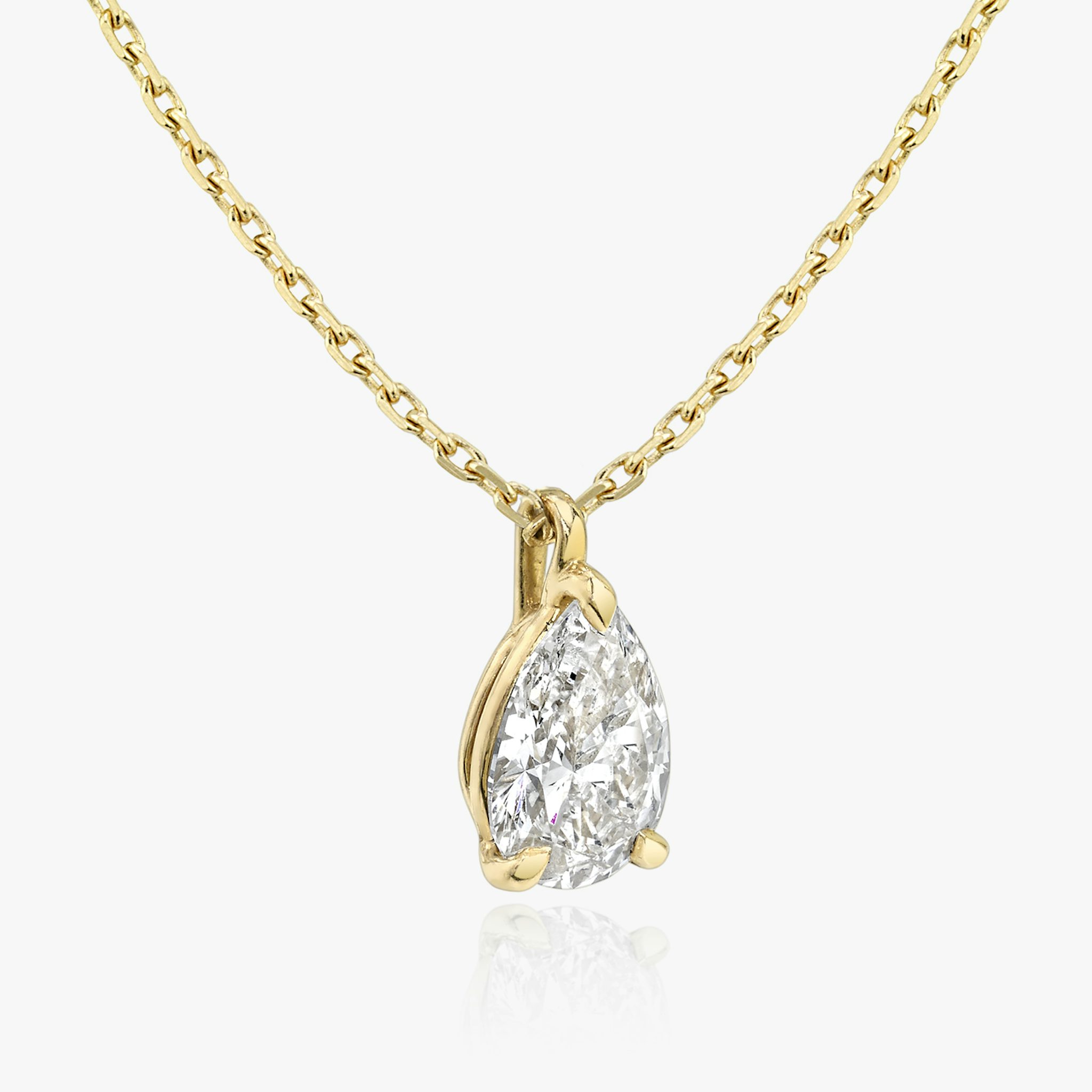 VRAI Solitaire Pendant | Pear | 14k | Yellow Gold | caratWeight: other