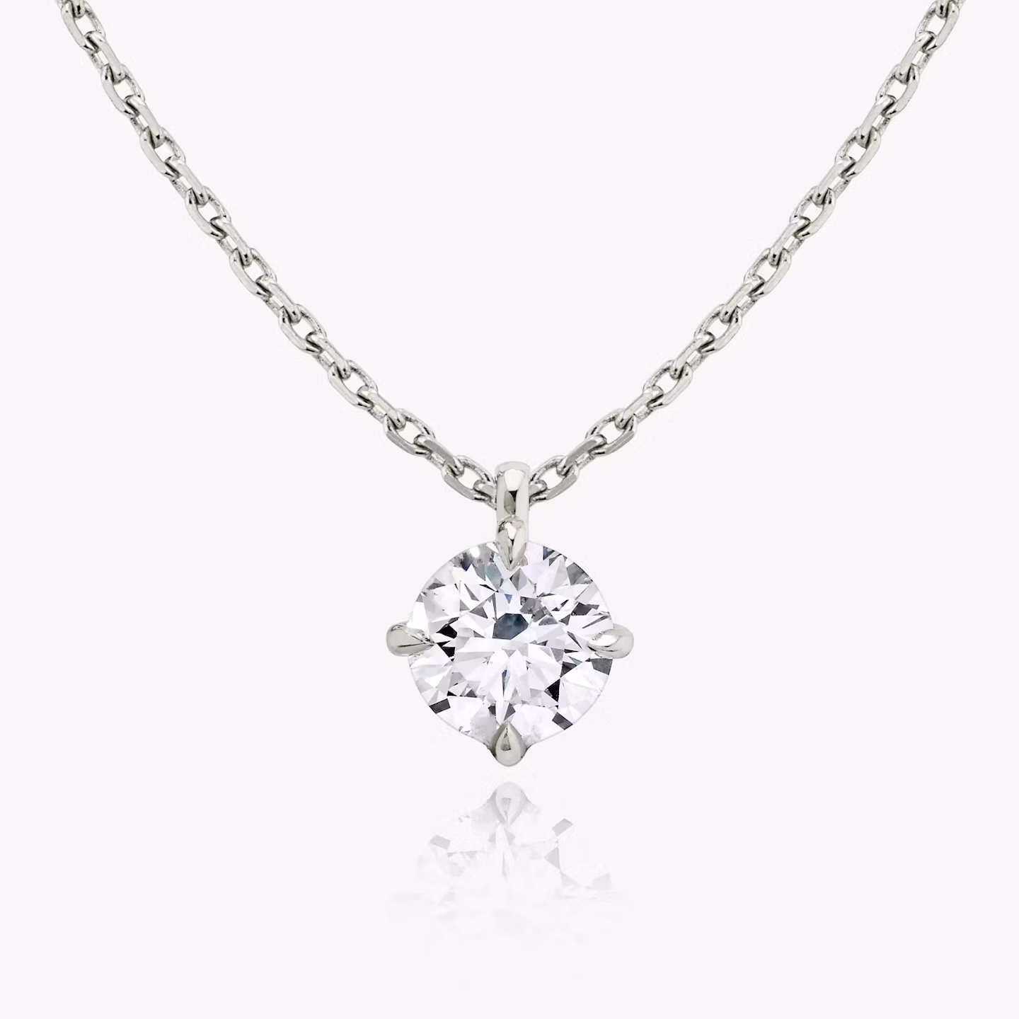 VRAI Solitaire Pendant Round Brilliant | White Gold