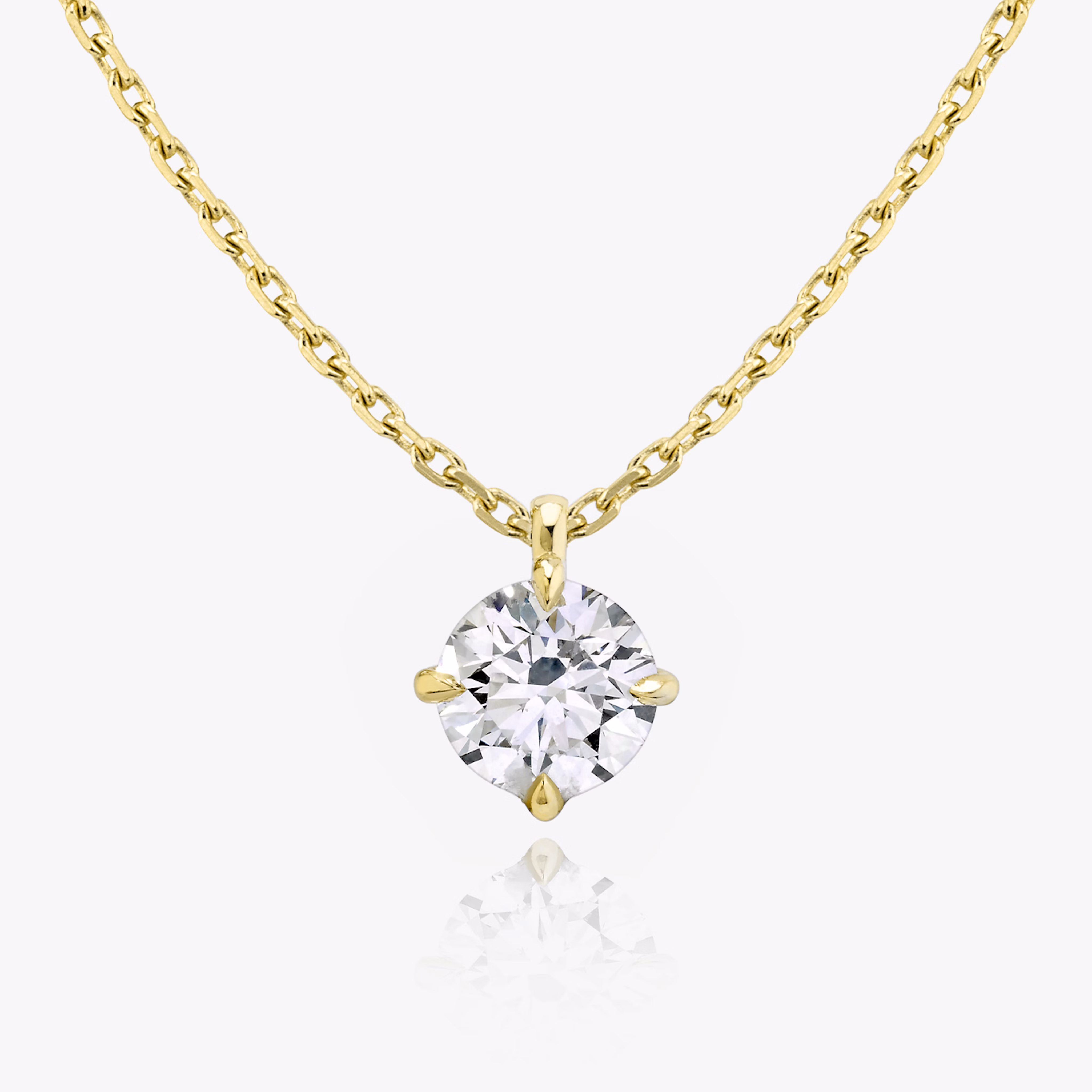 Solitaire Round Pendant