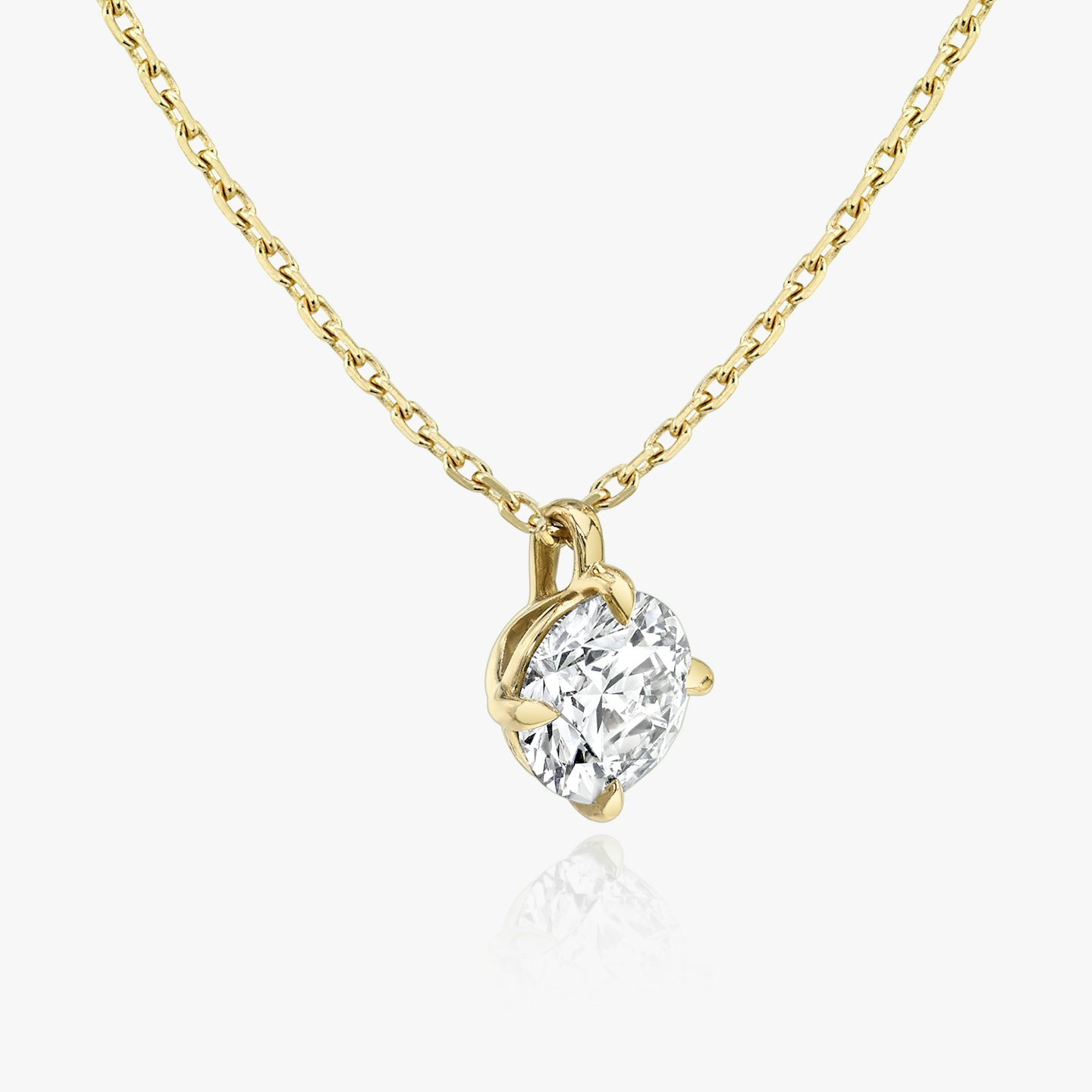 VRAI Solitaire Pendant | Round Brilliant | 14k | Yellow Gold | diamondColor: near-colorless | caratWeight: 1.5ct