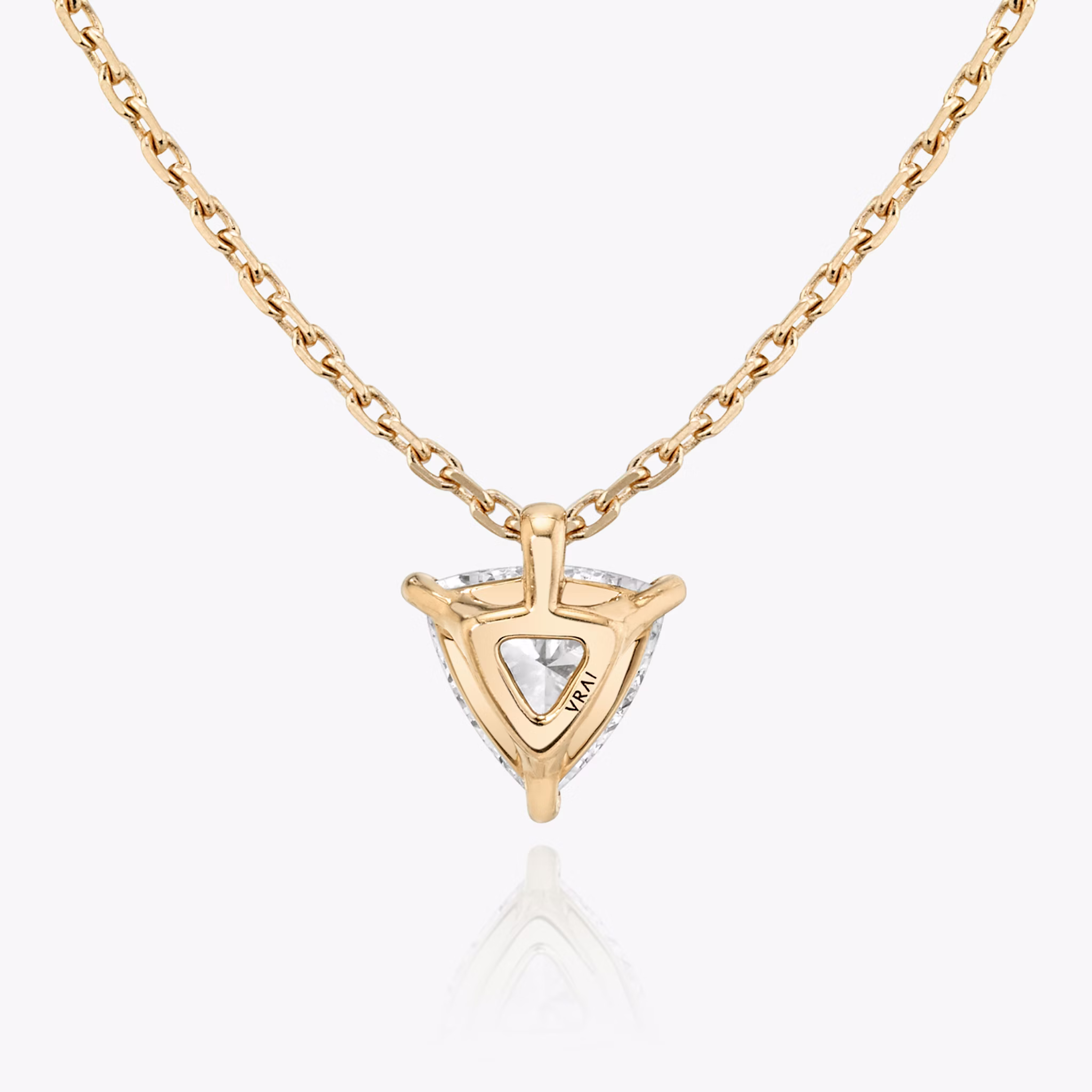 VRAI Solitaire Pendant | Trillion | 14k | Rose Gold | caratWeight: other