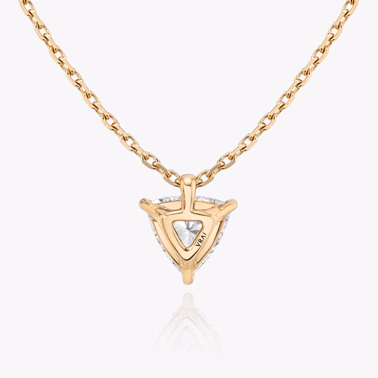 VRAI Solitär Anhänger | Trillant | 14k | Roségold | caratWeight: 0.25ct