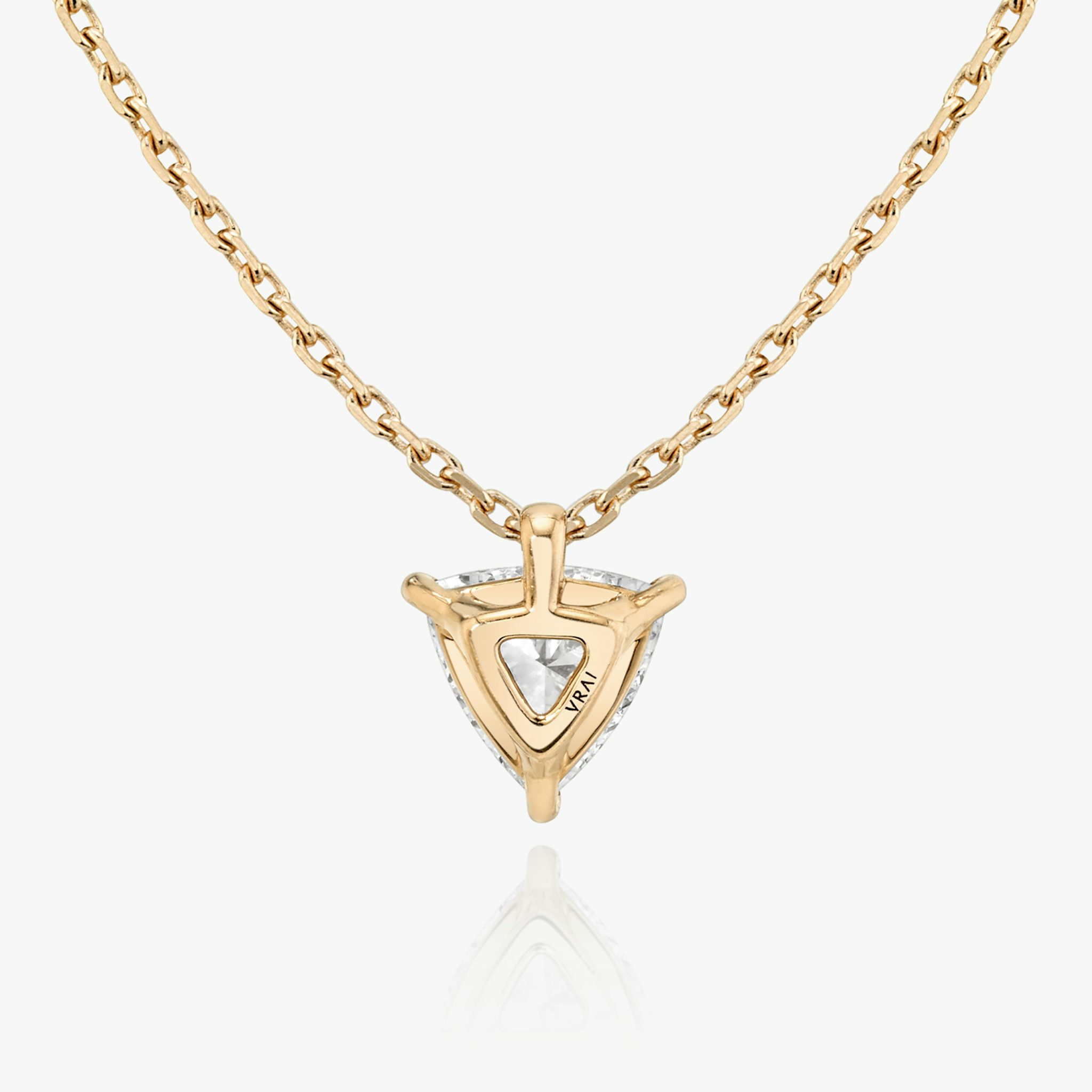 VRAI Solitaire Pendant | Trillion | 14k | Rose Gold | caratWeight: other