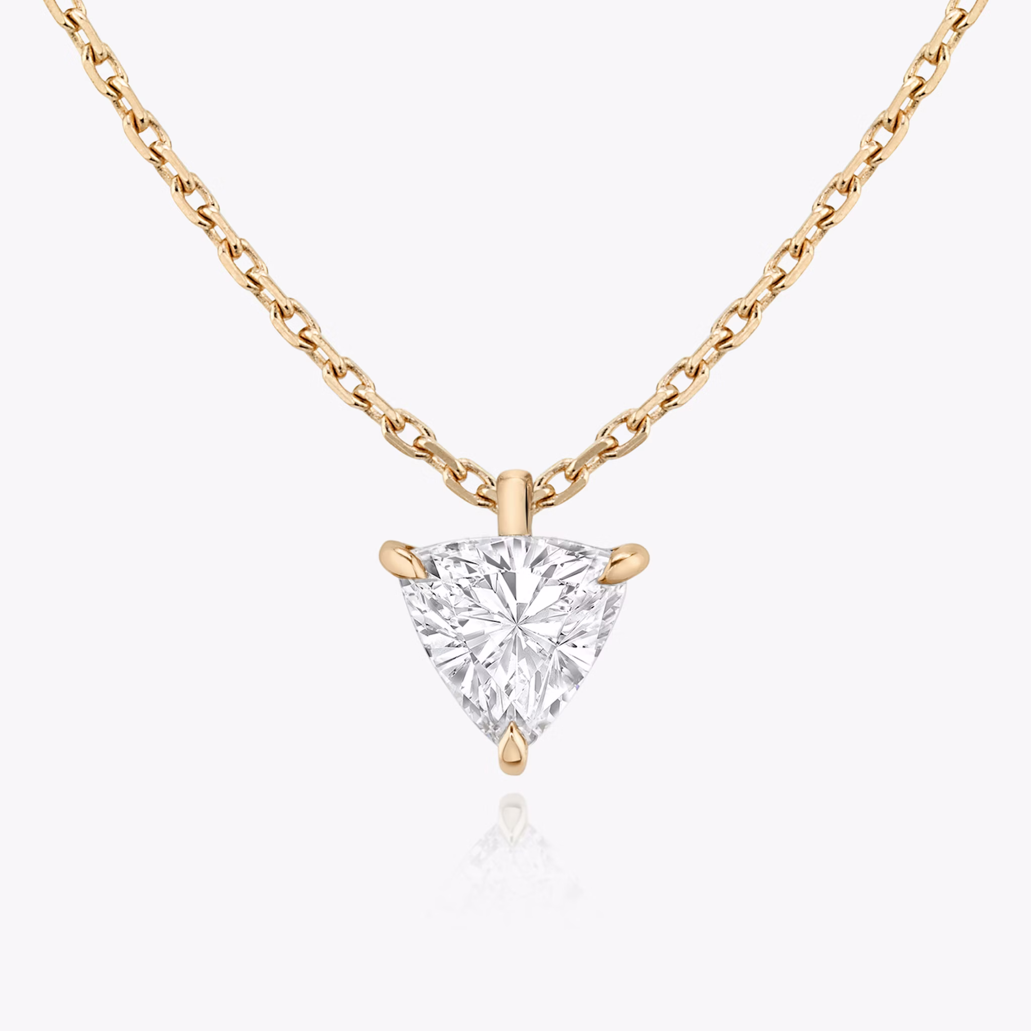 VRAI Solitaire Pendant | Trillion | 14k | Rose Gold | caratWeight: other