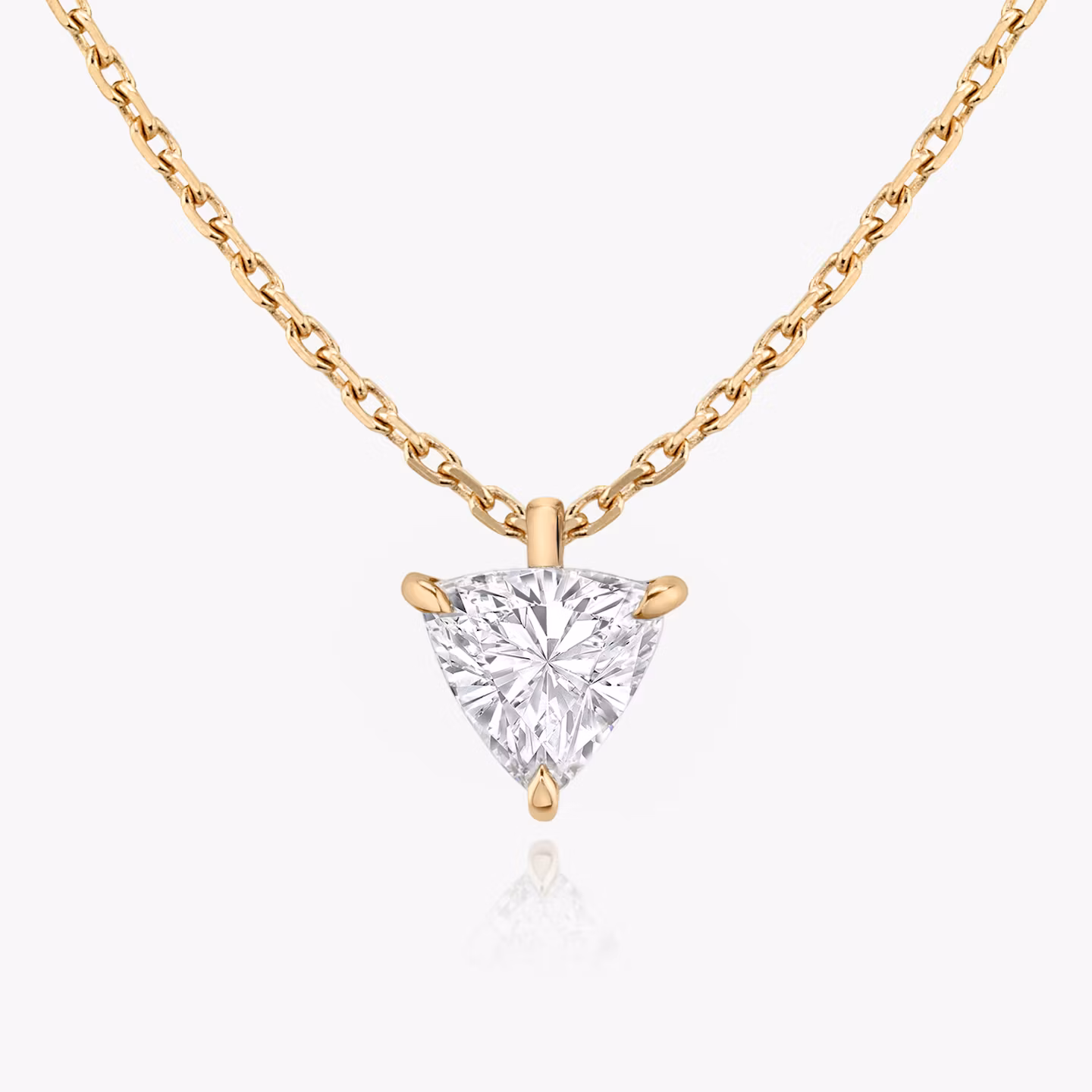 VRAI Solitaire Pendant Trillion | Rose Gold
