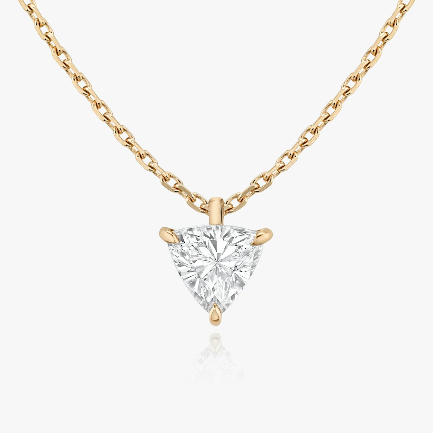 VRAI Solitär Anhänger | Trillant | 14k | Roségold | caratWeight: 0.25ct