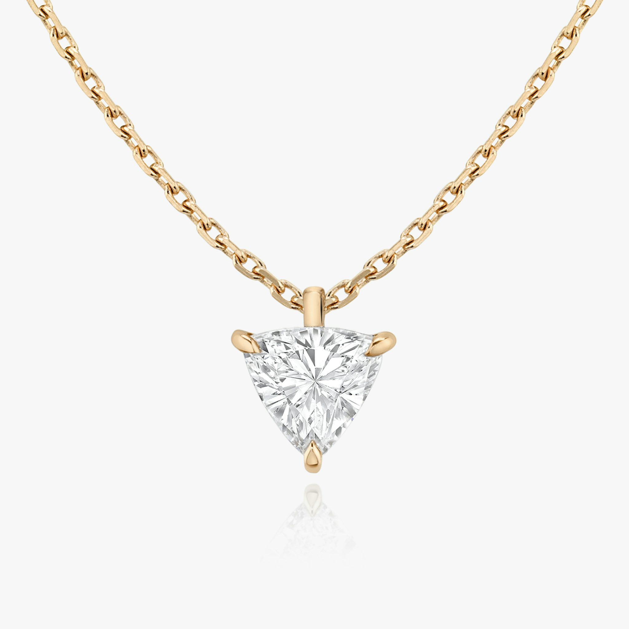 VRAI Solitaire Pendant | Trillion | 14k | Rose Gold | caratWeight: other