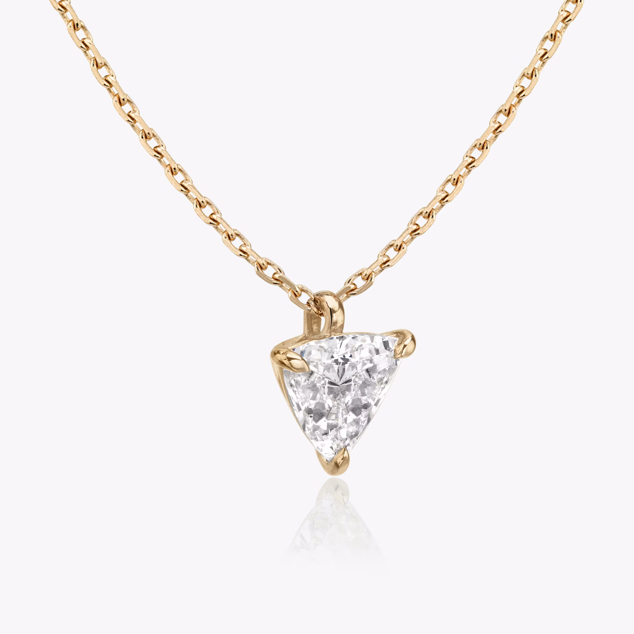 VRAI Solitaire Pendant | Trillion | 14k | Rose Gold | caratWeight: other