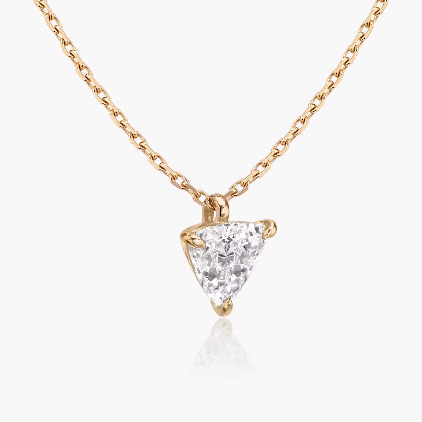 VRAI Solitär Anhänger | Trillant | 14k | Roségold | caratWeight: 0.25ct