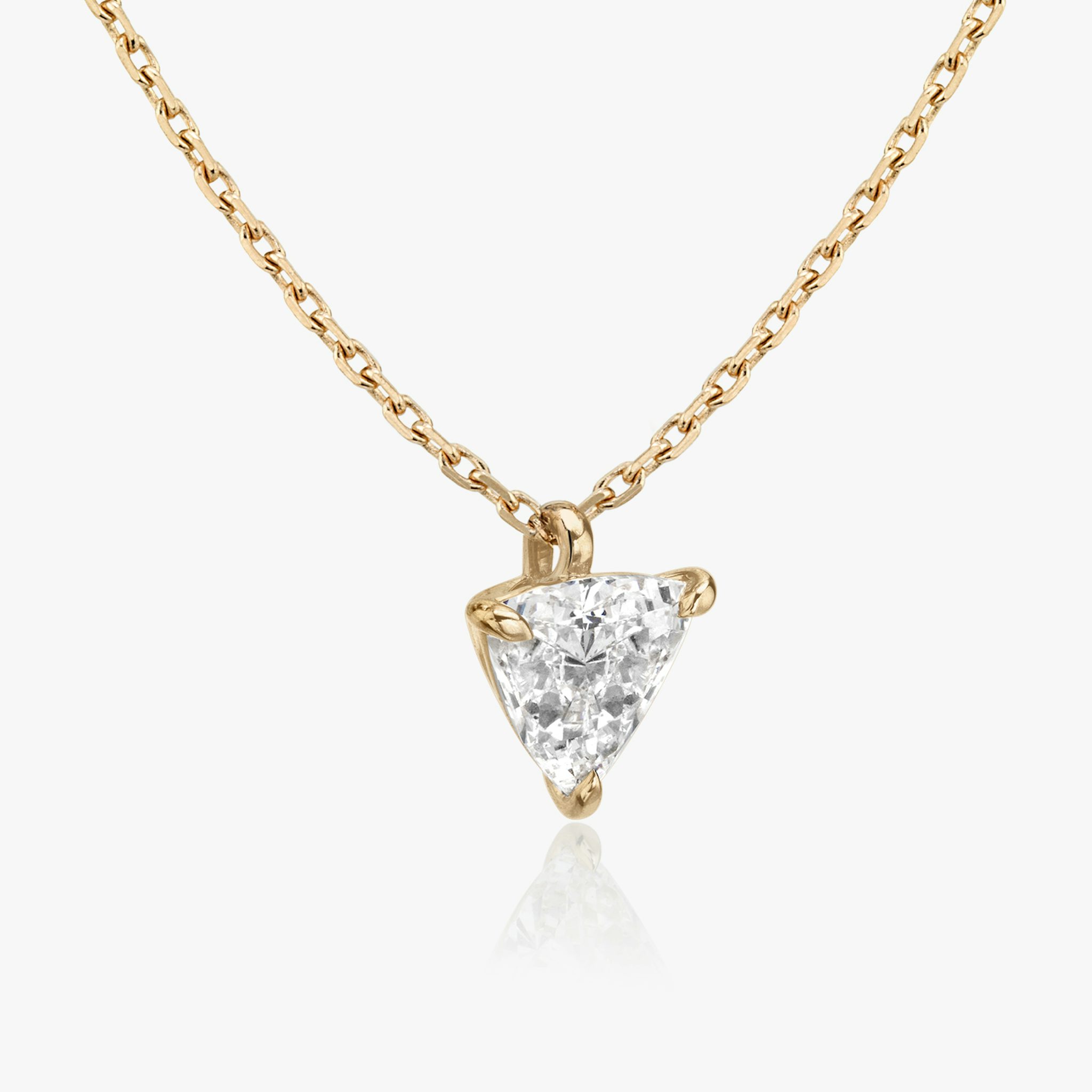 VRAI Solitaire Pendant | Trillion | 14k | Rose Gold | caratWeight: other