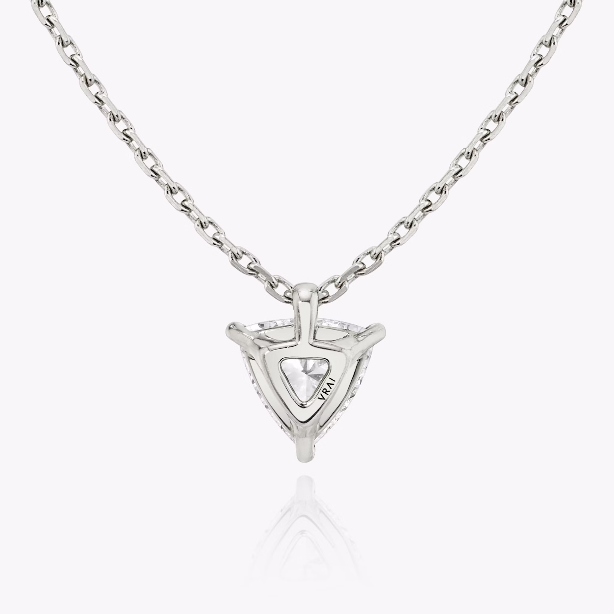 VRAI Solitaire Pendant | Trillion | 14k | White Gold | caratWeight: 0.25ct