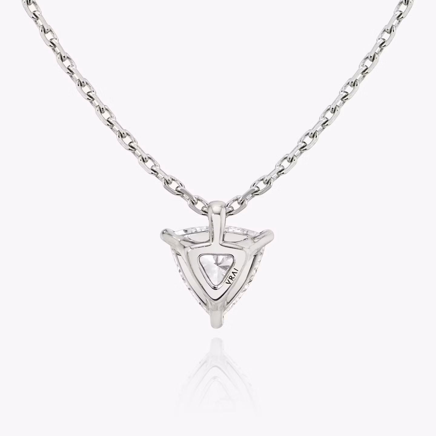 VRAI Solitaire Pendant | Trillion | 14k | White Gold | caratWeight: 0.25ct