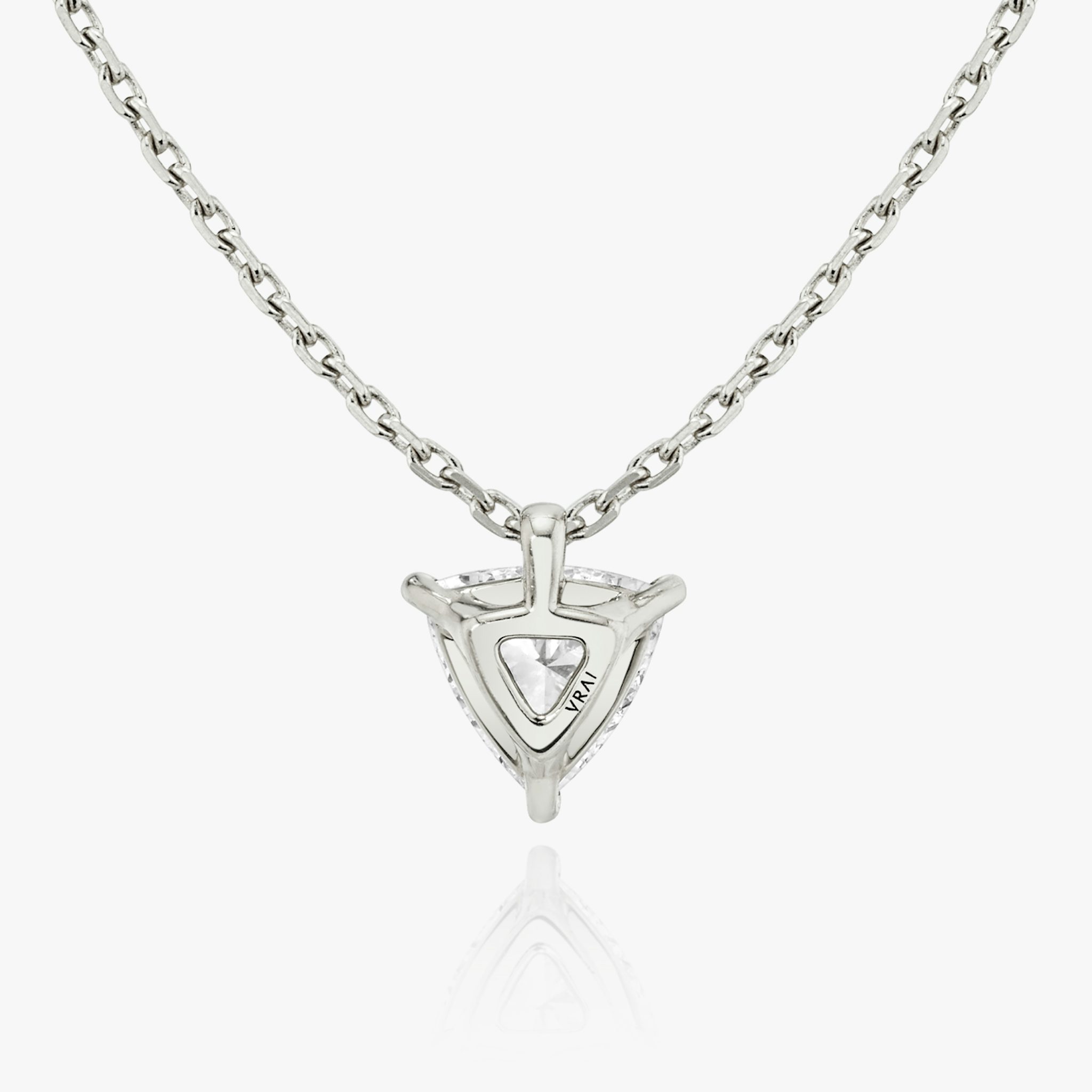 VRAI Solitaire Pendant | Trillion | 14k | White Gold | caratWeight: 0.25ct