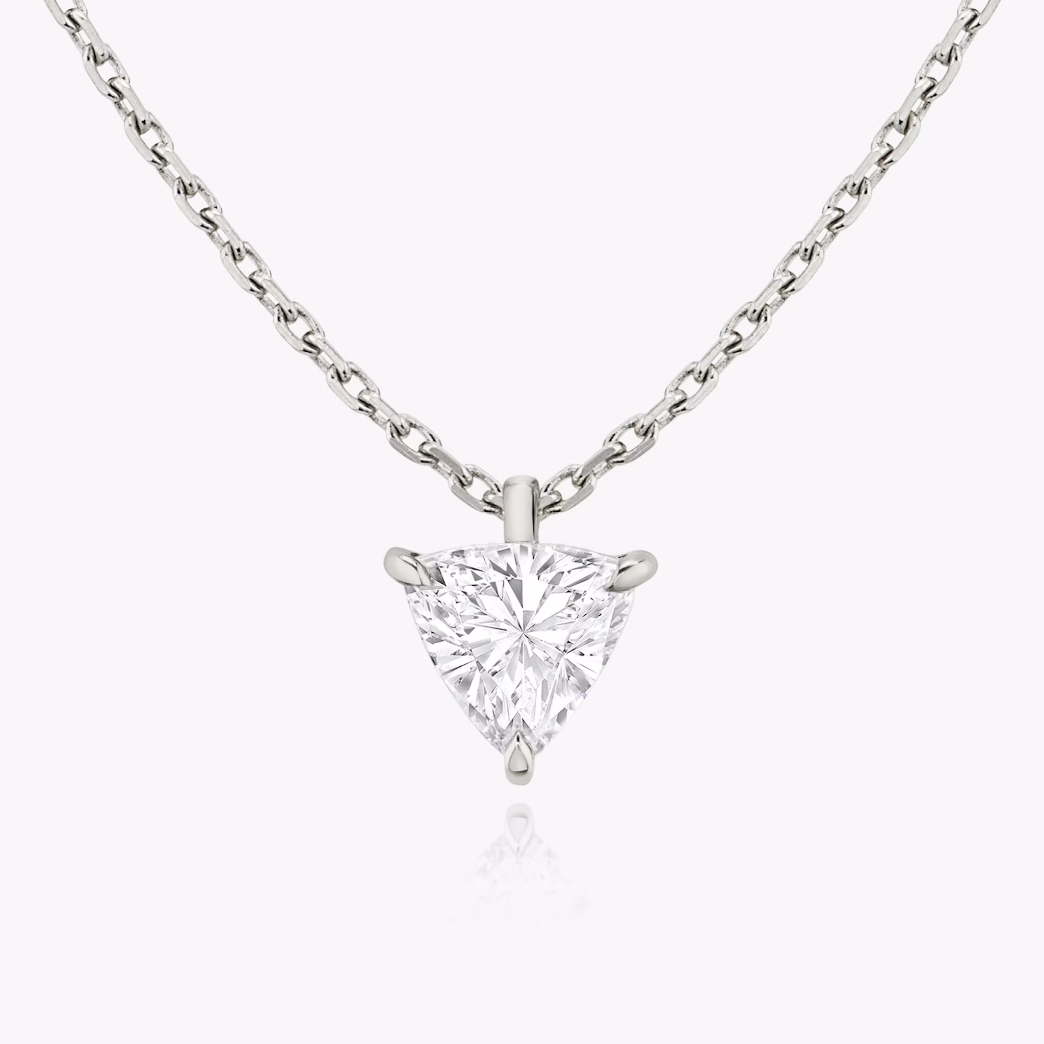 VRAI Solitaire Pendant | Trillion | 14k | White Gold | caratWeight: 0.25ct