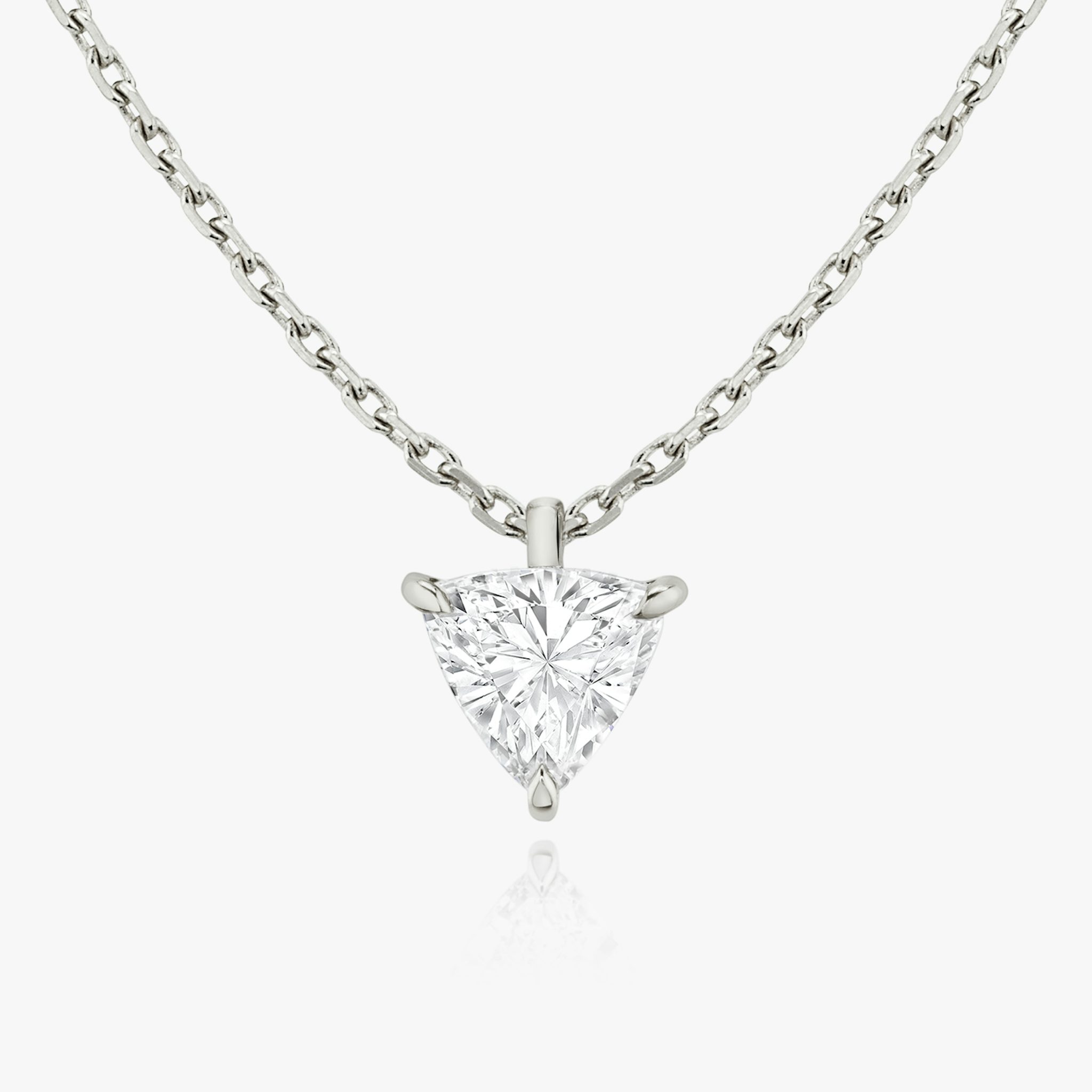 VRAI Solitaire Pendant | Trillion | 14k | White Gold | caratWeight: 0.25ct