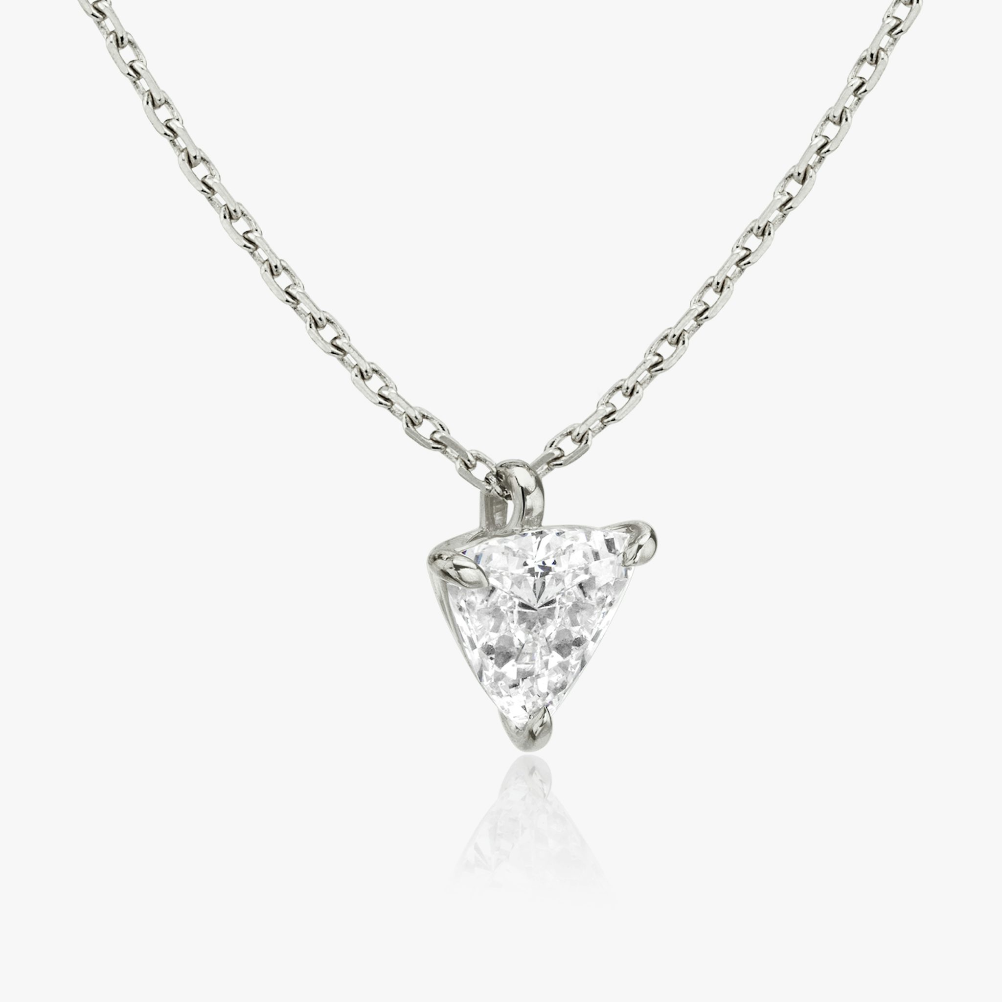 VRAI Solitaire Pendant | Trillion | 14k | White Gold | caratWeight: 0.25ct
