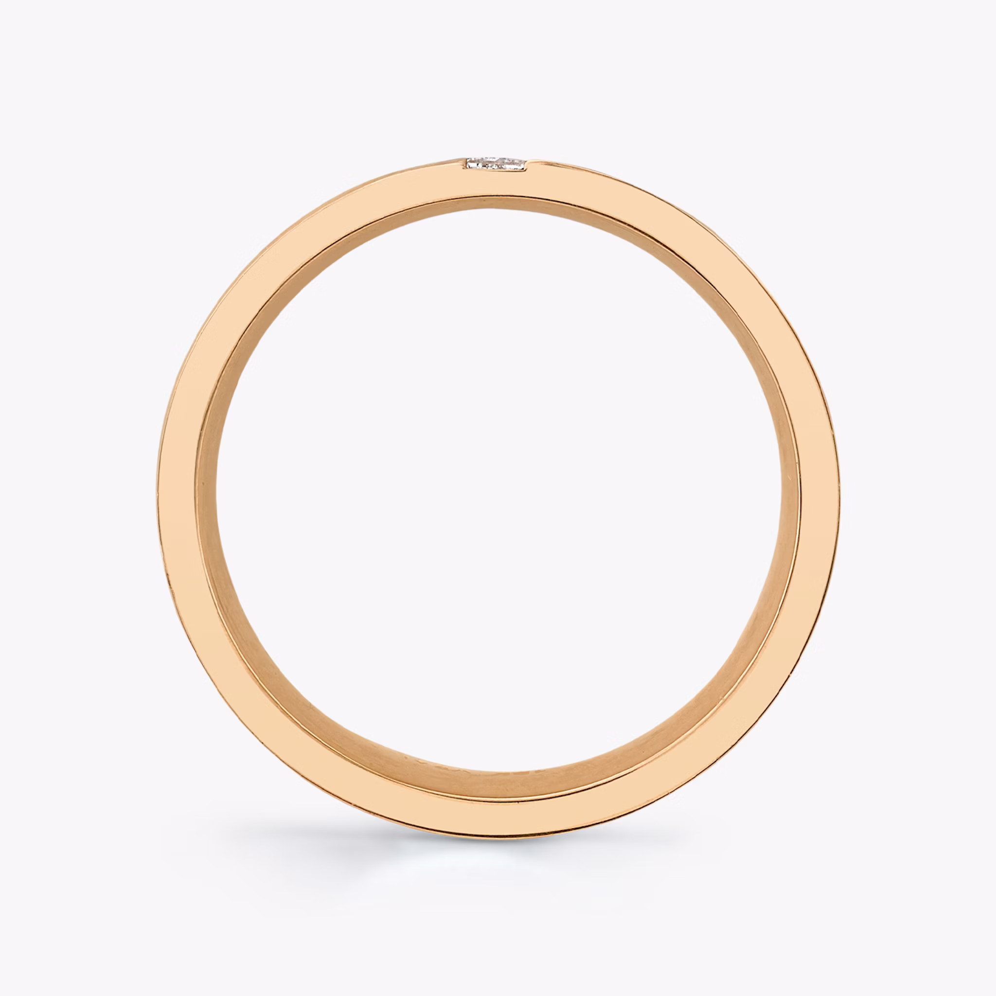 Brushed Baguette Band | Baguette | 14k | Rose Gold