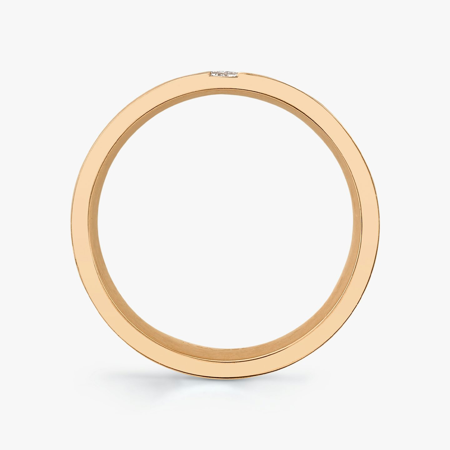 Brushed Baguette Band | Baguette | 14k | Rose Gold