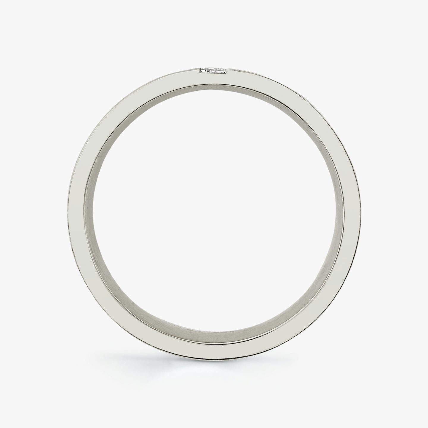 Brushed Baguette Ehering | Baguette | Platin