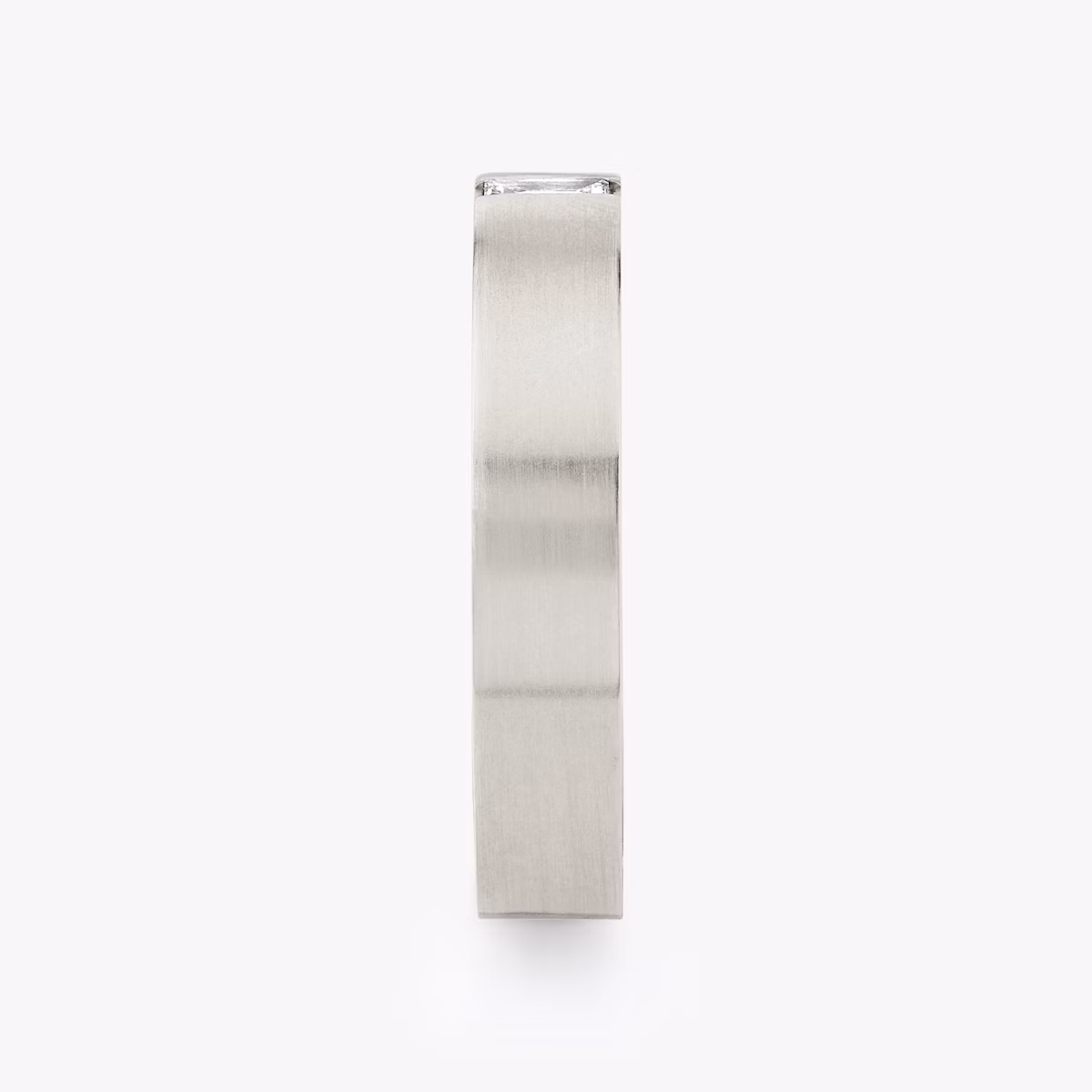 Brushed Baguette Band | Baguette | Platinum