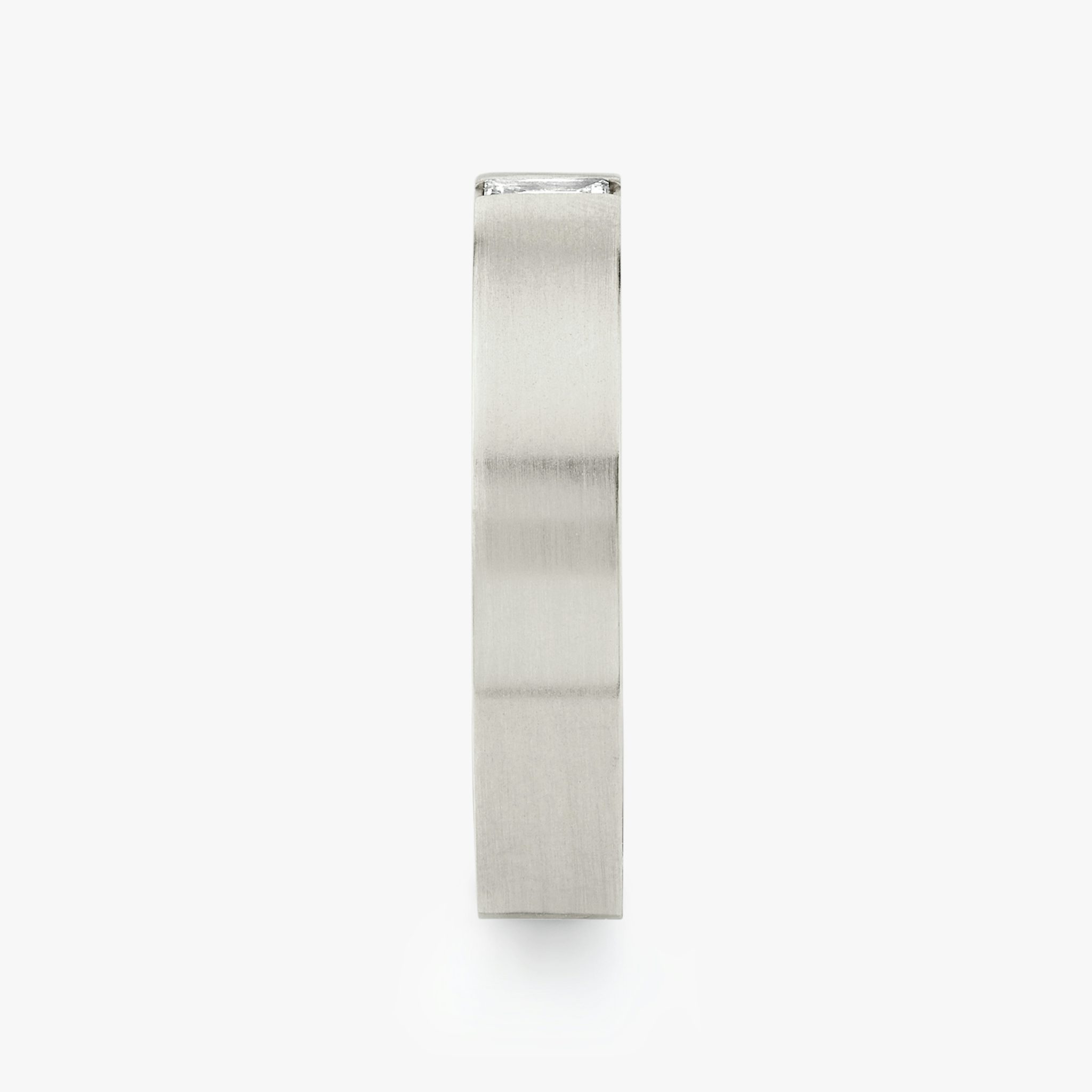 Brushed Baguette Band | Baguette | 18k | White Gold
