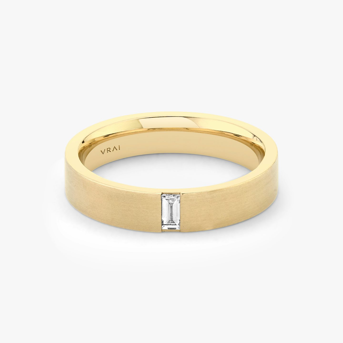 Alliance Brushed Baguette | Baguette | 18k | Or jaune