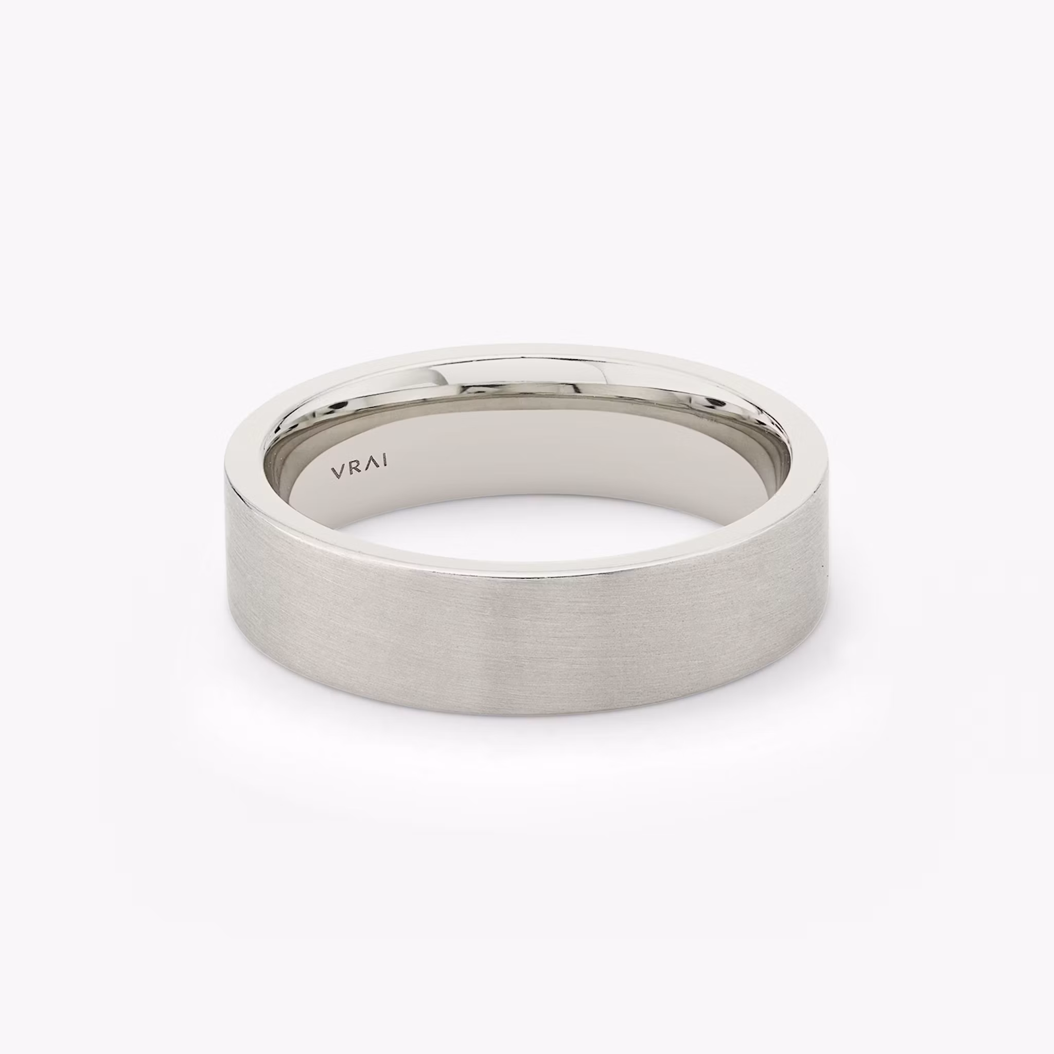 Brushed Flat Band | Platinum