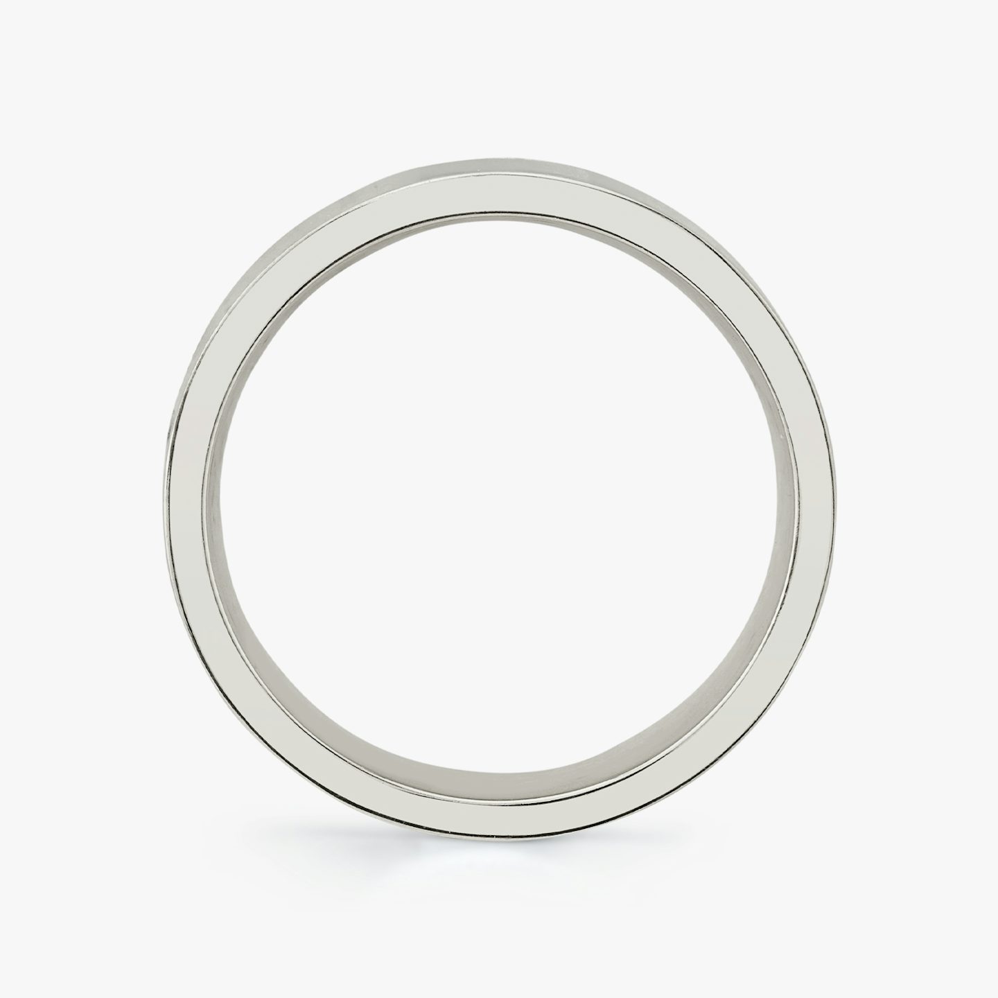 Brushed Flat Ehering | 18k | Weißgold | bandWidth: 6mm