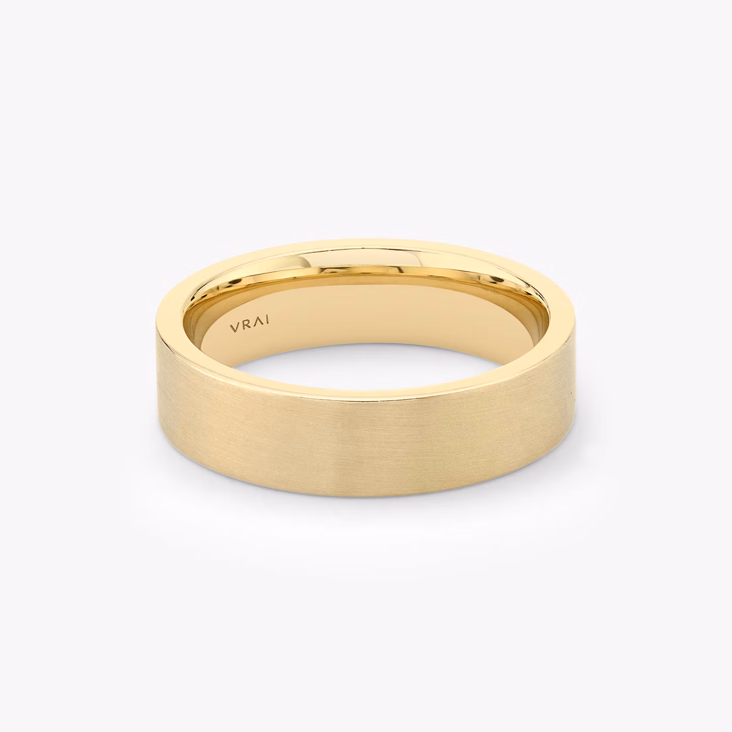 Brushed Flat Ehering | 18k | Gelbgold | bandWidth: 6mm
