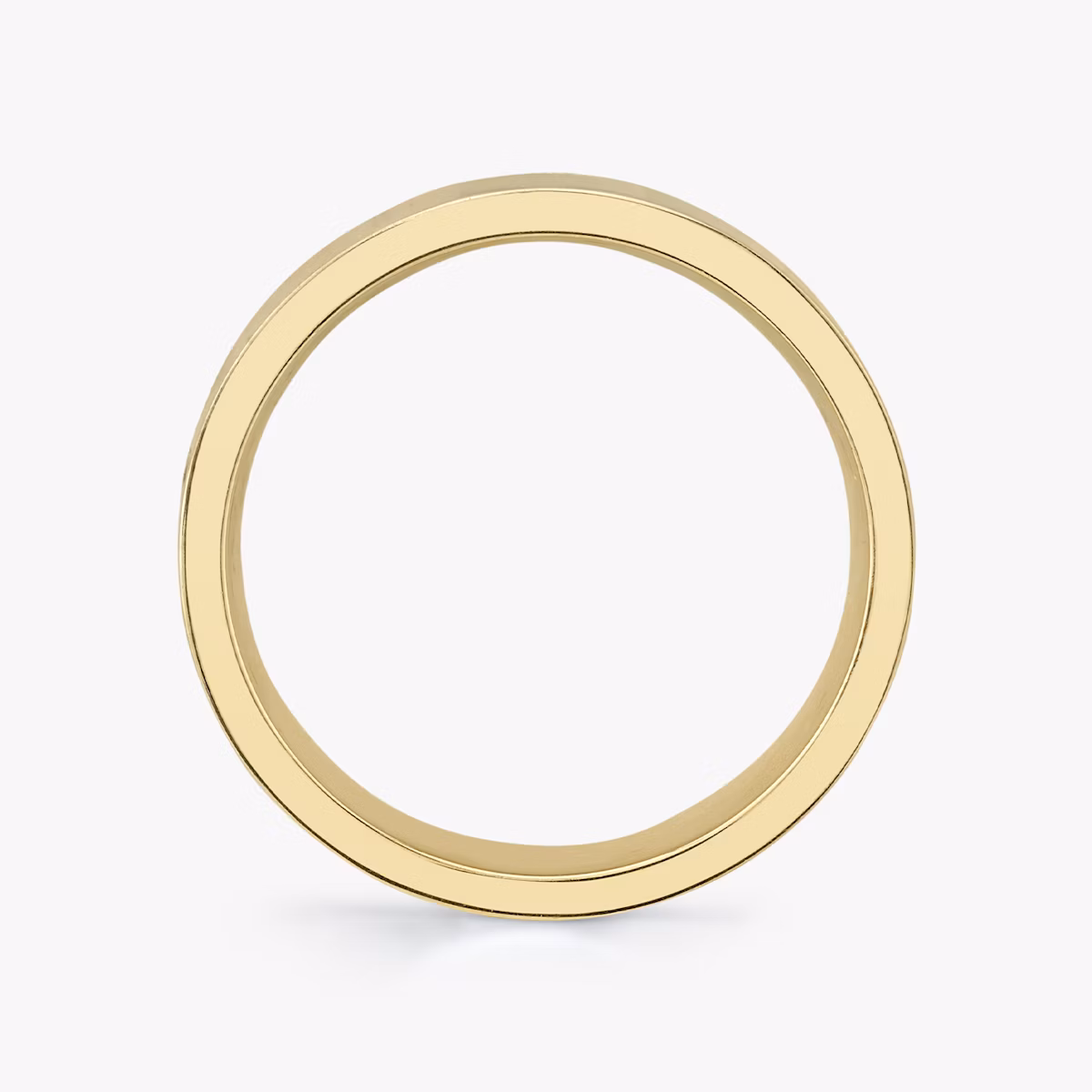 Brushed Flat Band | 18k | Yellow Gold | bandWidth: 6mm