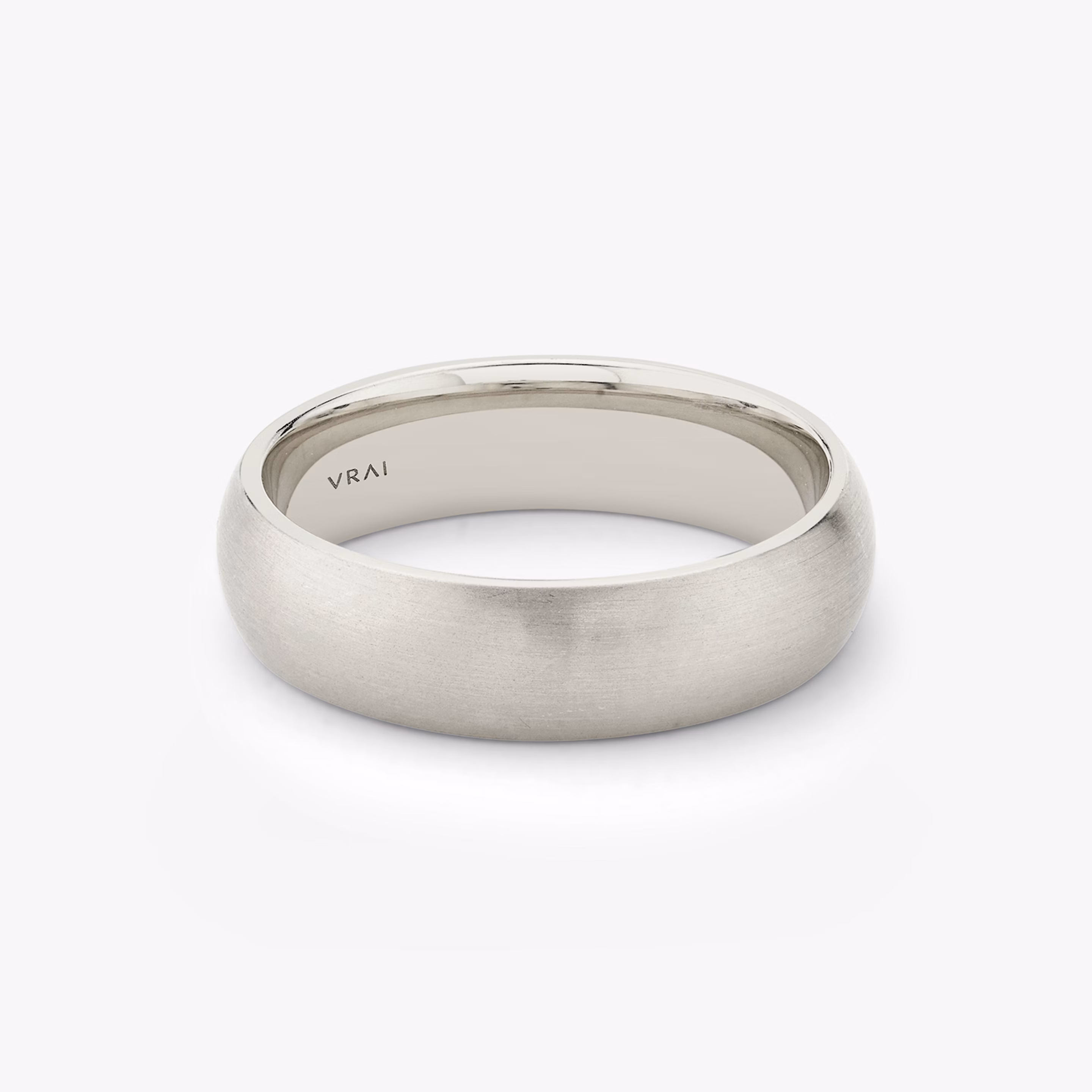 Brushed Round Wedding Ring