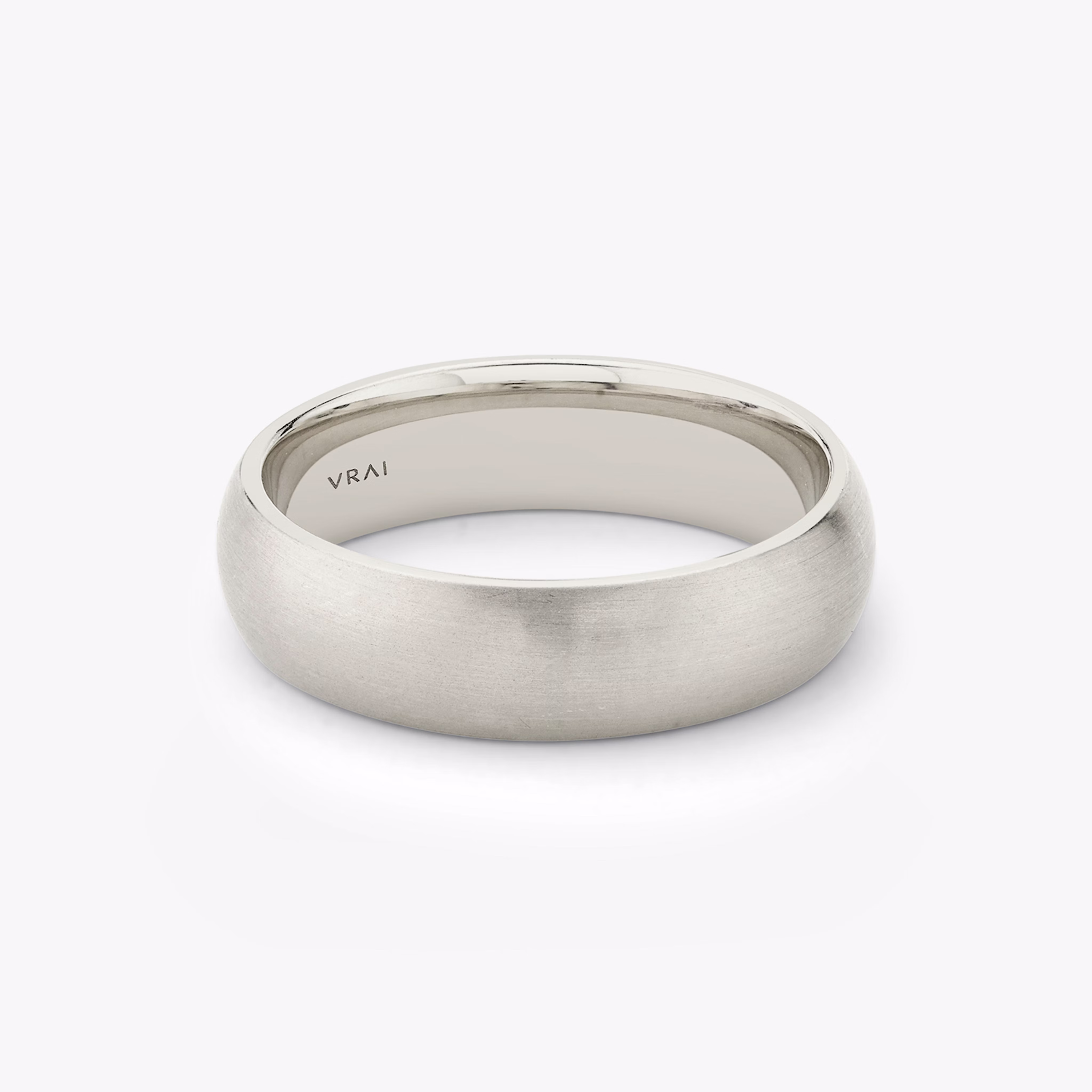 Brushed Round Wedding Ring