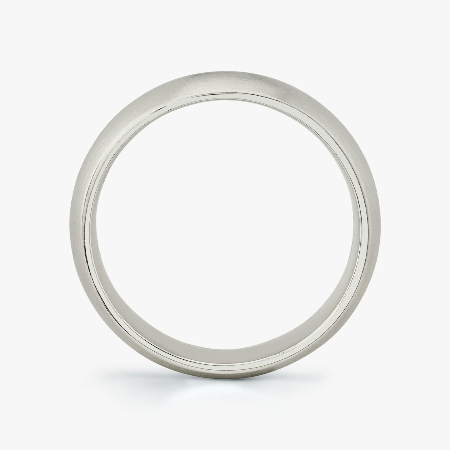Brushed Round Band | Platinum | bandWidth: 6mm