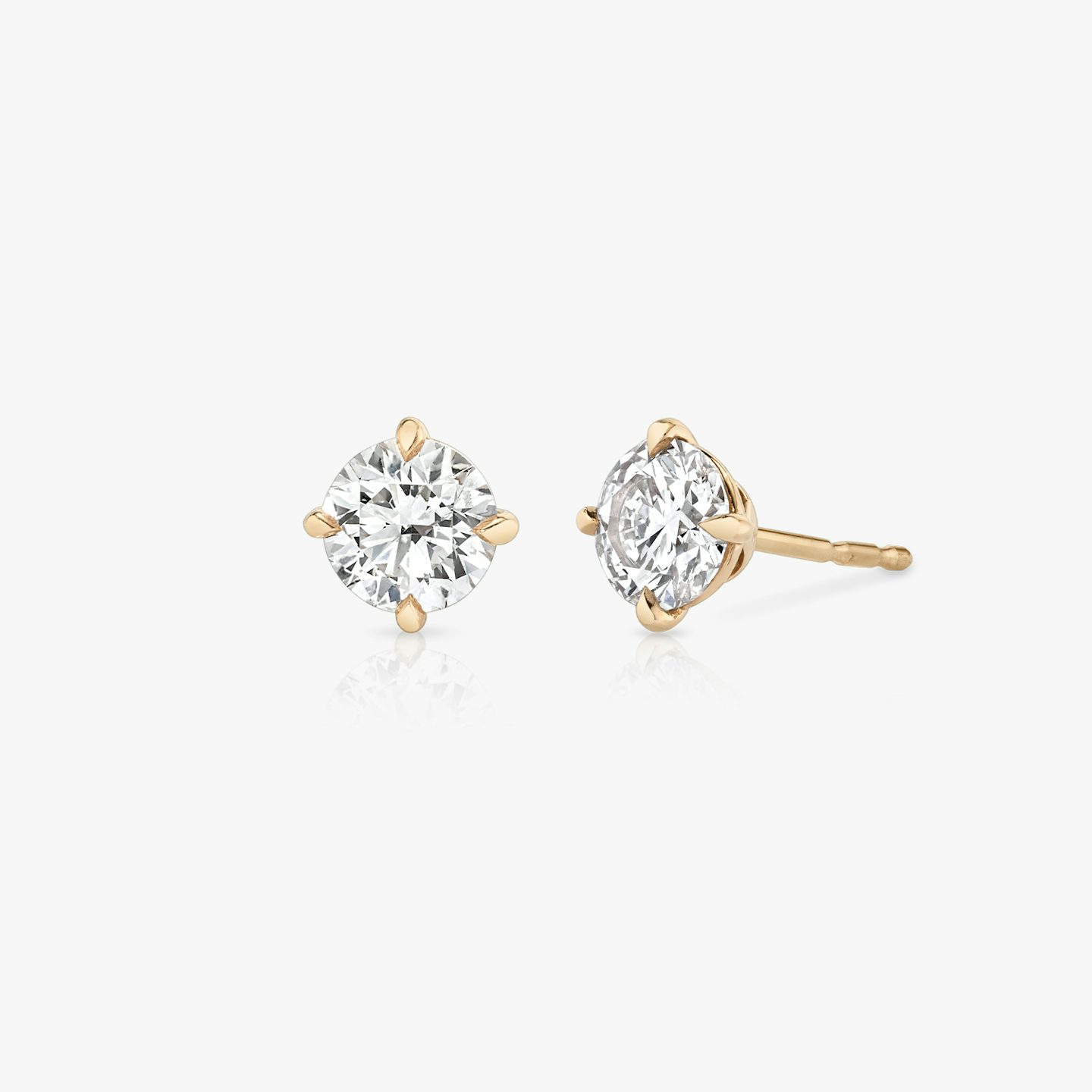 VRAI Solitaire Stud | Round Brilliant | 14k | Rose Gold | caratWeight: other