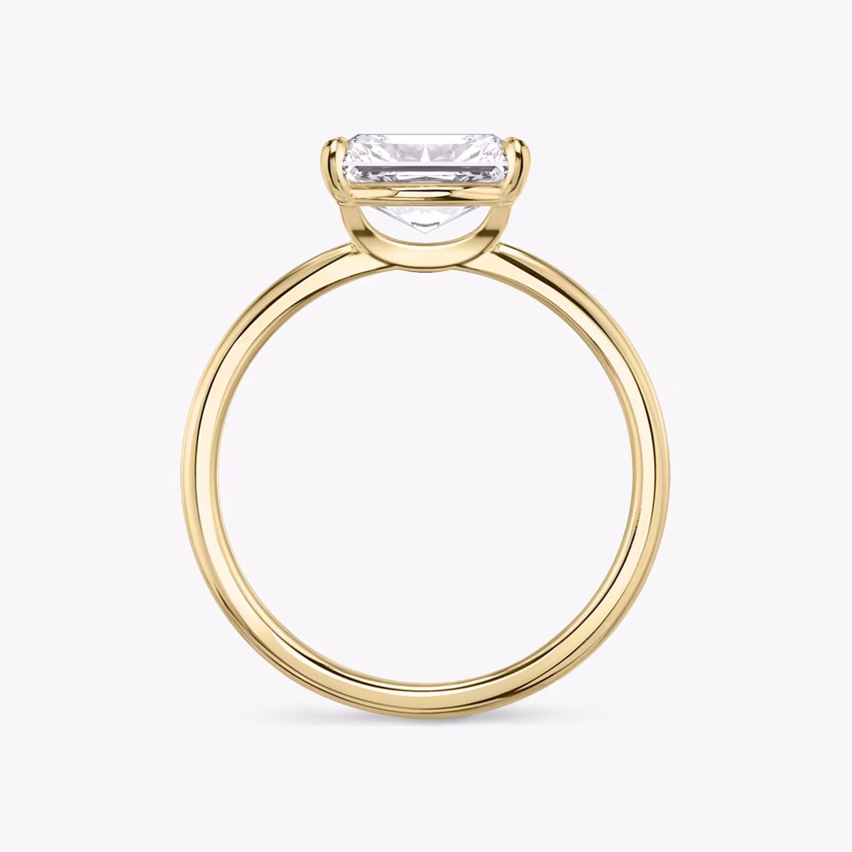 Signature | Radiant | 18k | Gelbgold | bandAccent: Ohne Pavé-Besatz | bandWidth: standard | diamondOrientation: horizontal | hiddenHalo: no | caratWeight: other