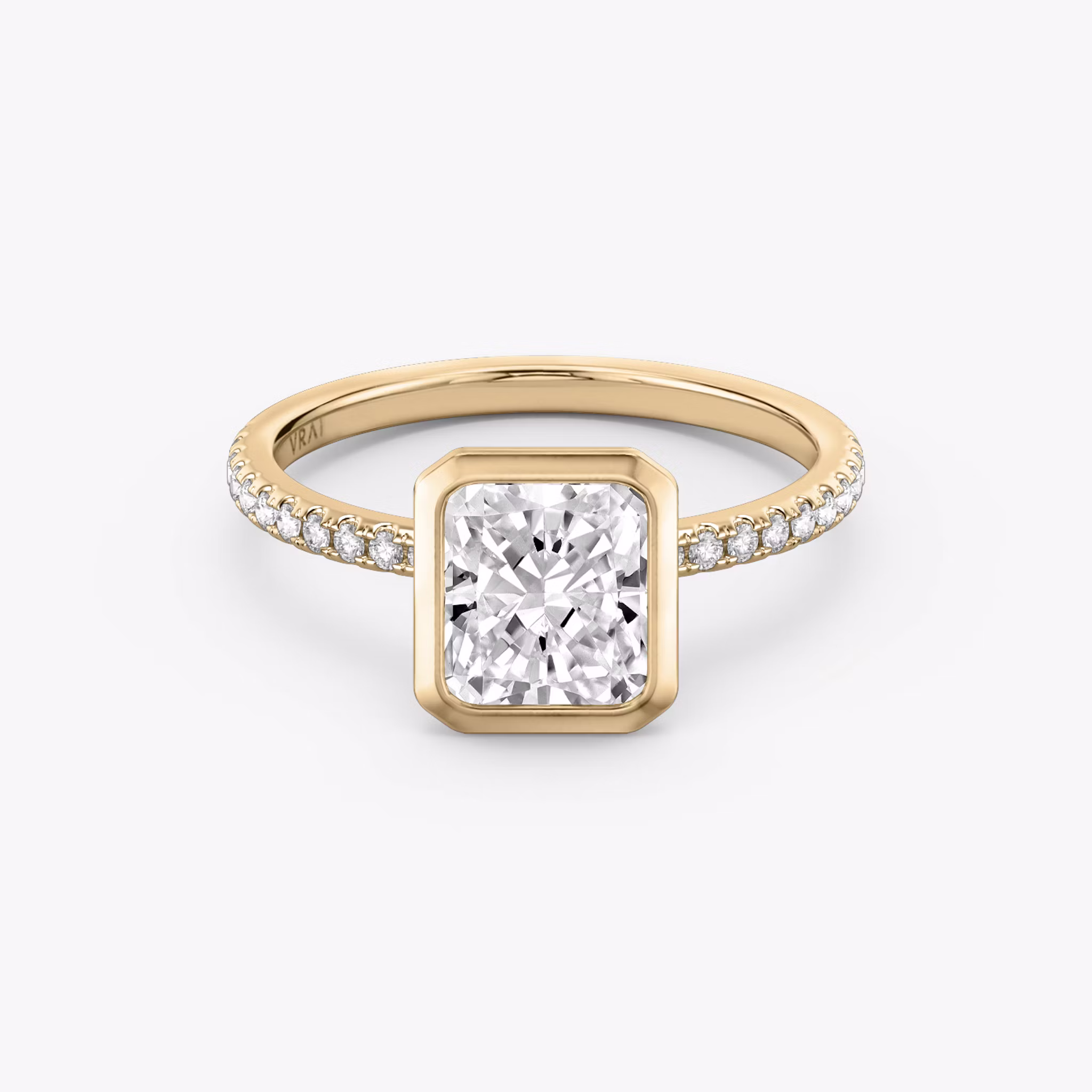 The Signature Bezel Radiant | Rose Gold