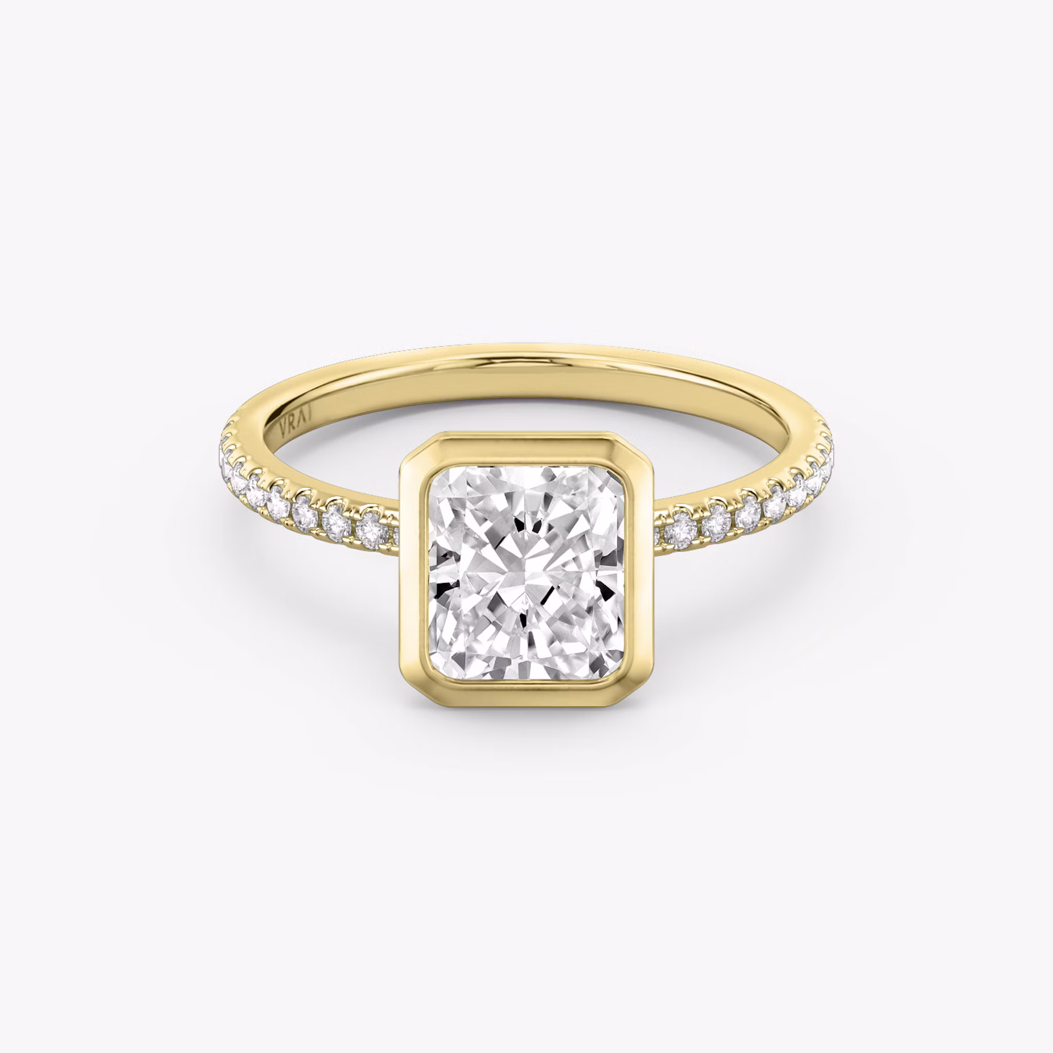 The Signature Bezel Radiant | Yellow Gold