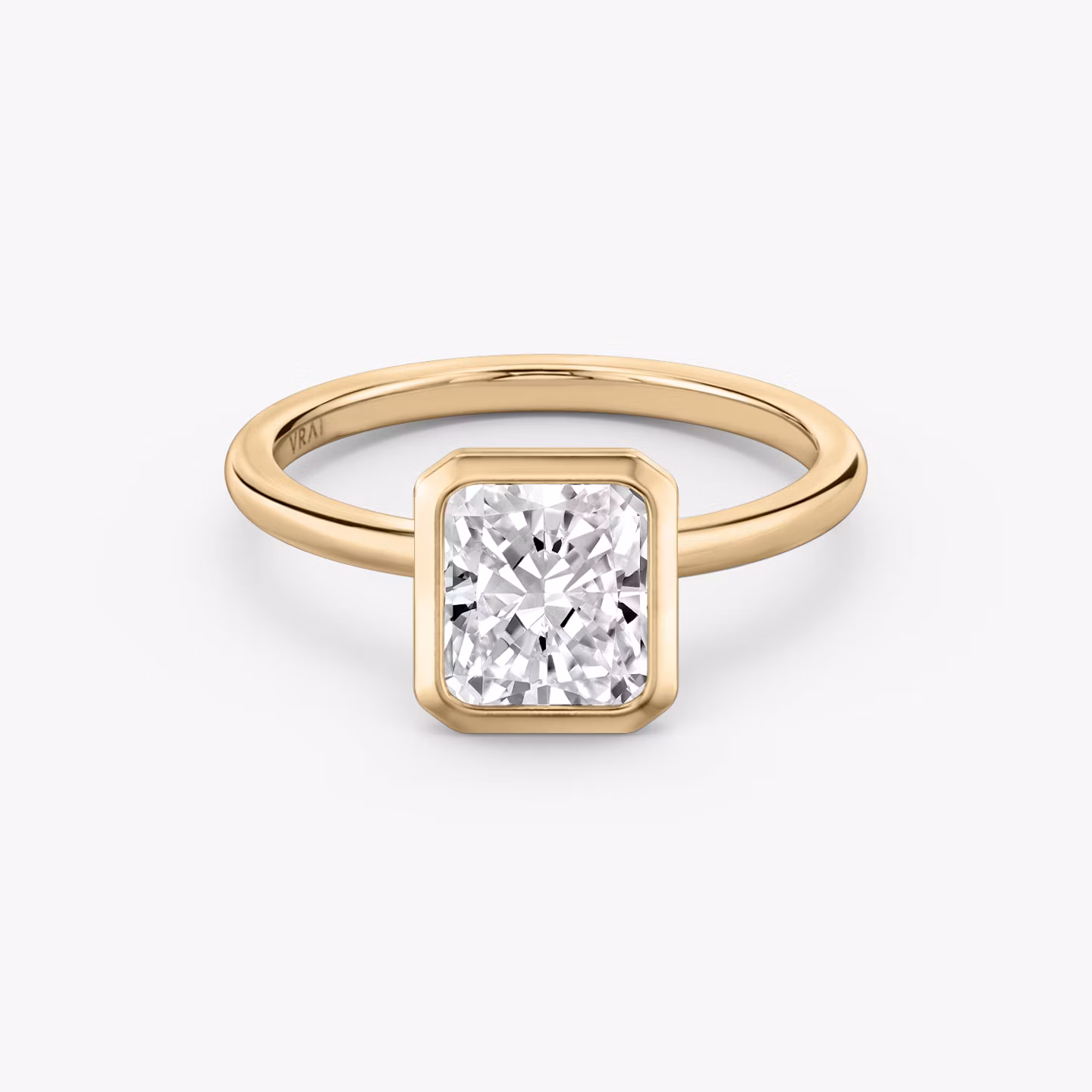 The Signature Bezel Radiant | Rose Gold
